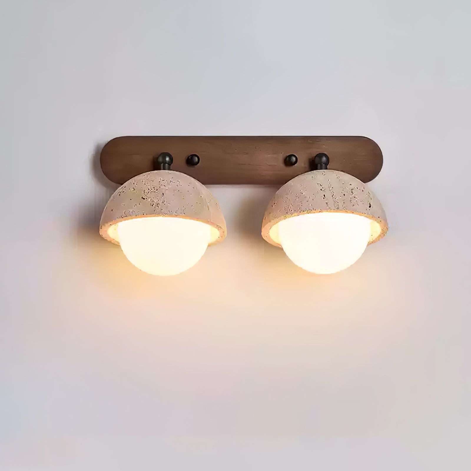 Avtale Arc-Shaped Travertine Wall Light - Blowlighting