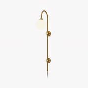 Globe Brass Plug-in Wall Sconce - Blowlighting