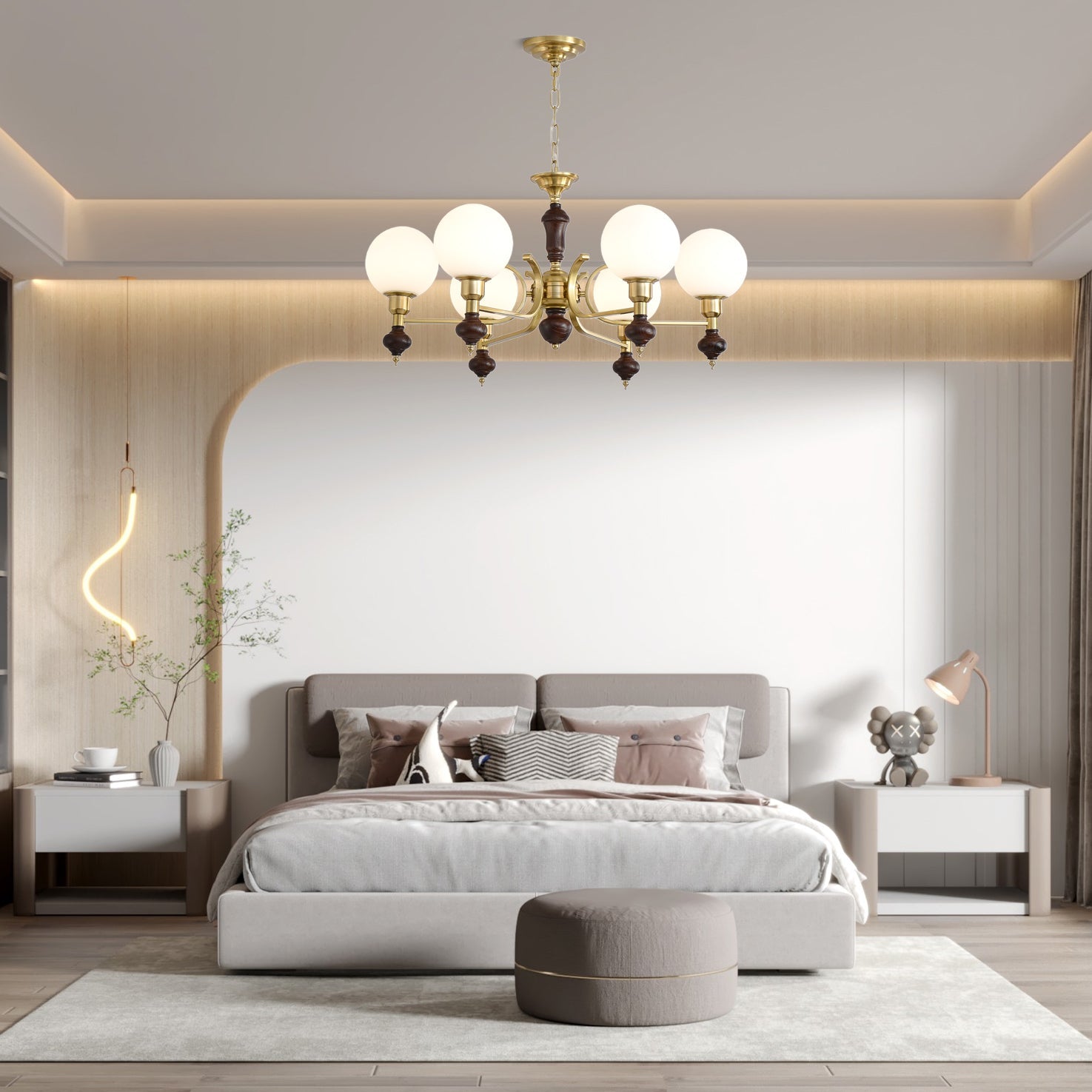 Globe Orb Chandelier - Blowlighting