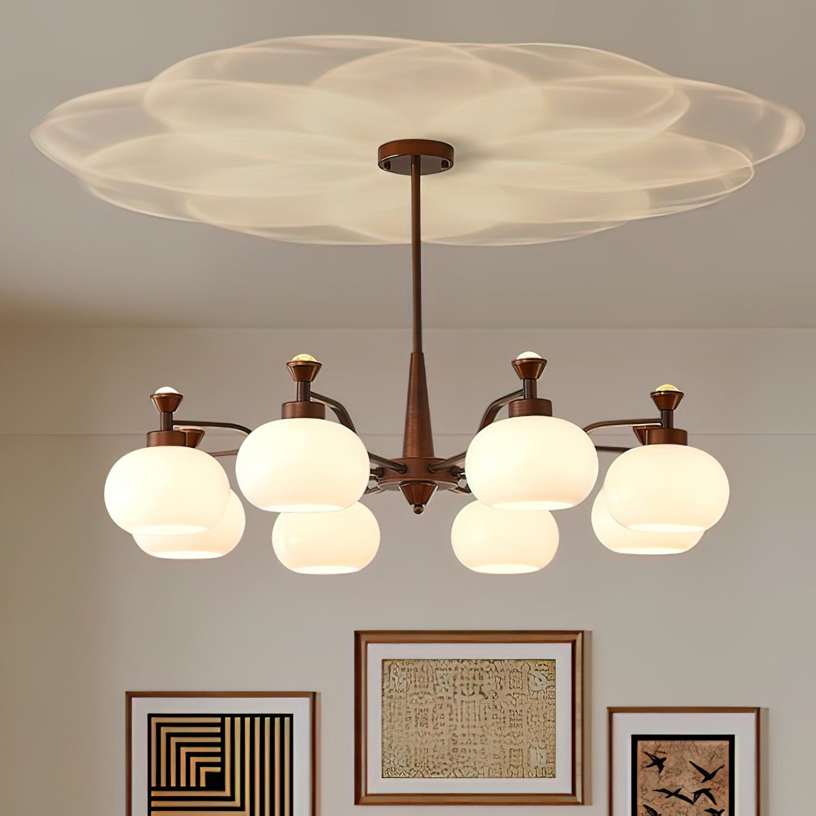 Aurora Chandelier Globe Spotlight - Blowlighting