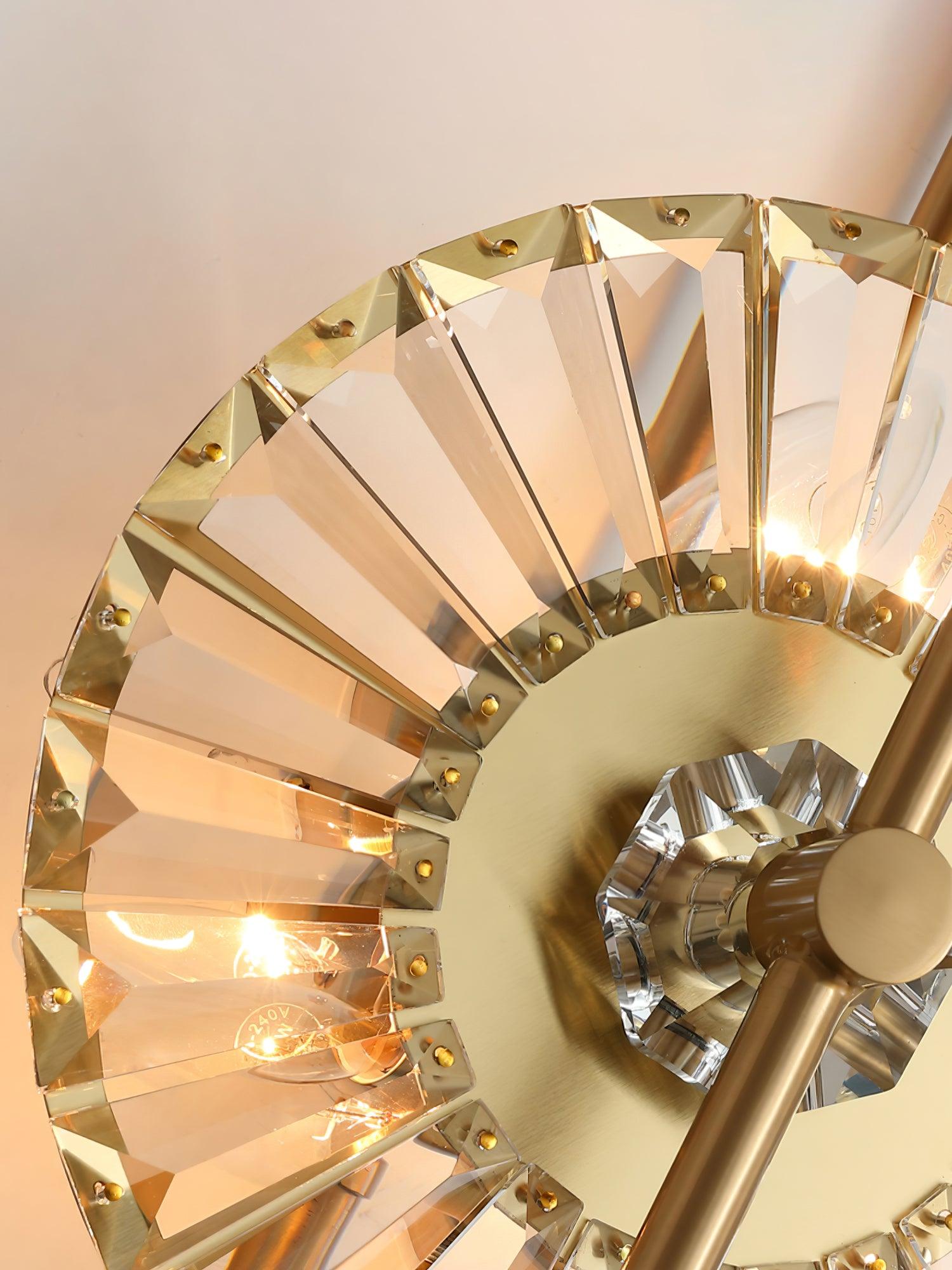 Crystal Gear Gold Wall Light - Blowlighting