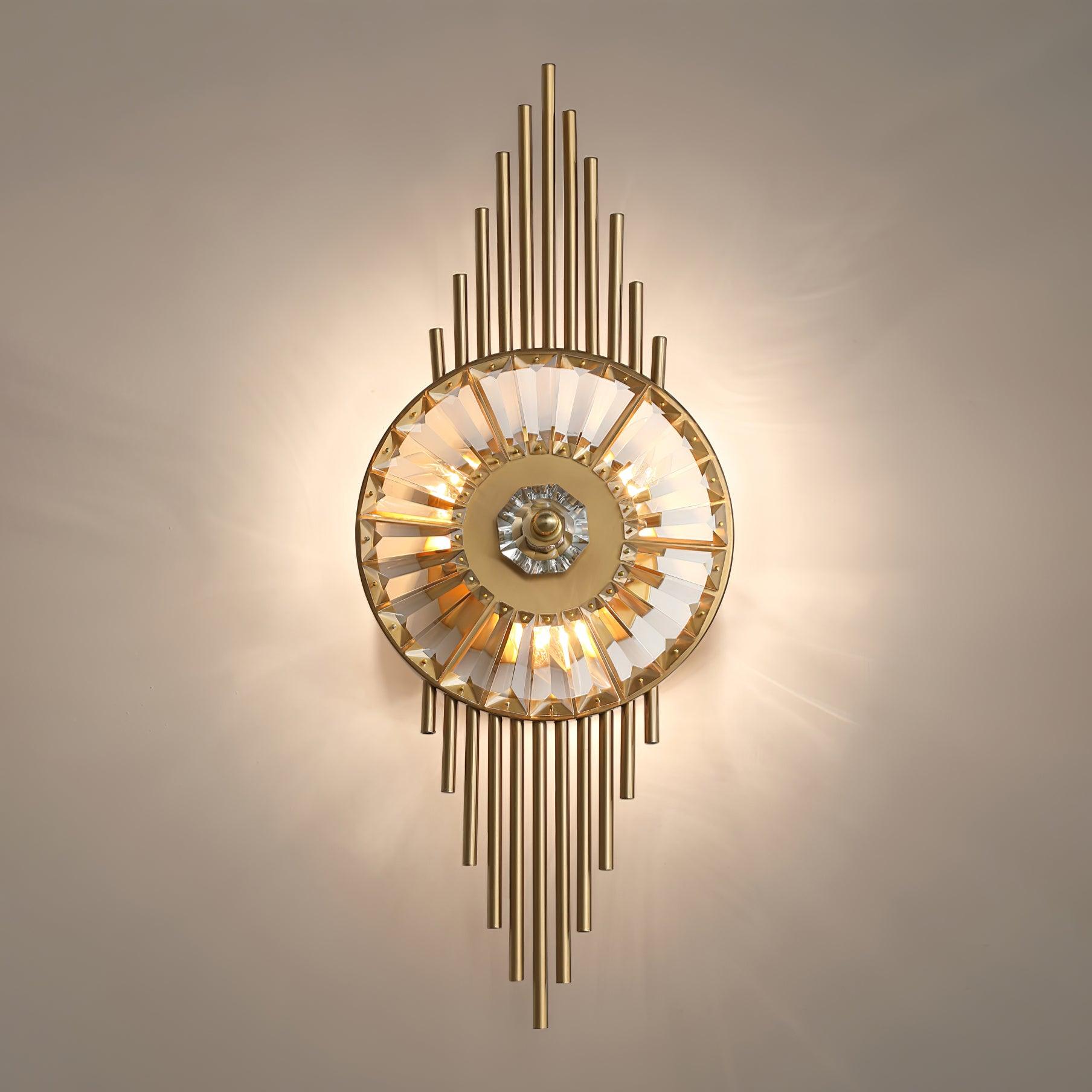 Crystal Gear Gold Wall Light - Blowlighting
