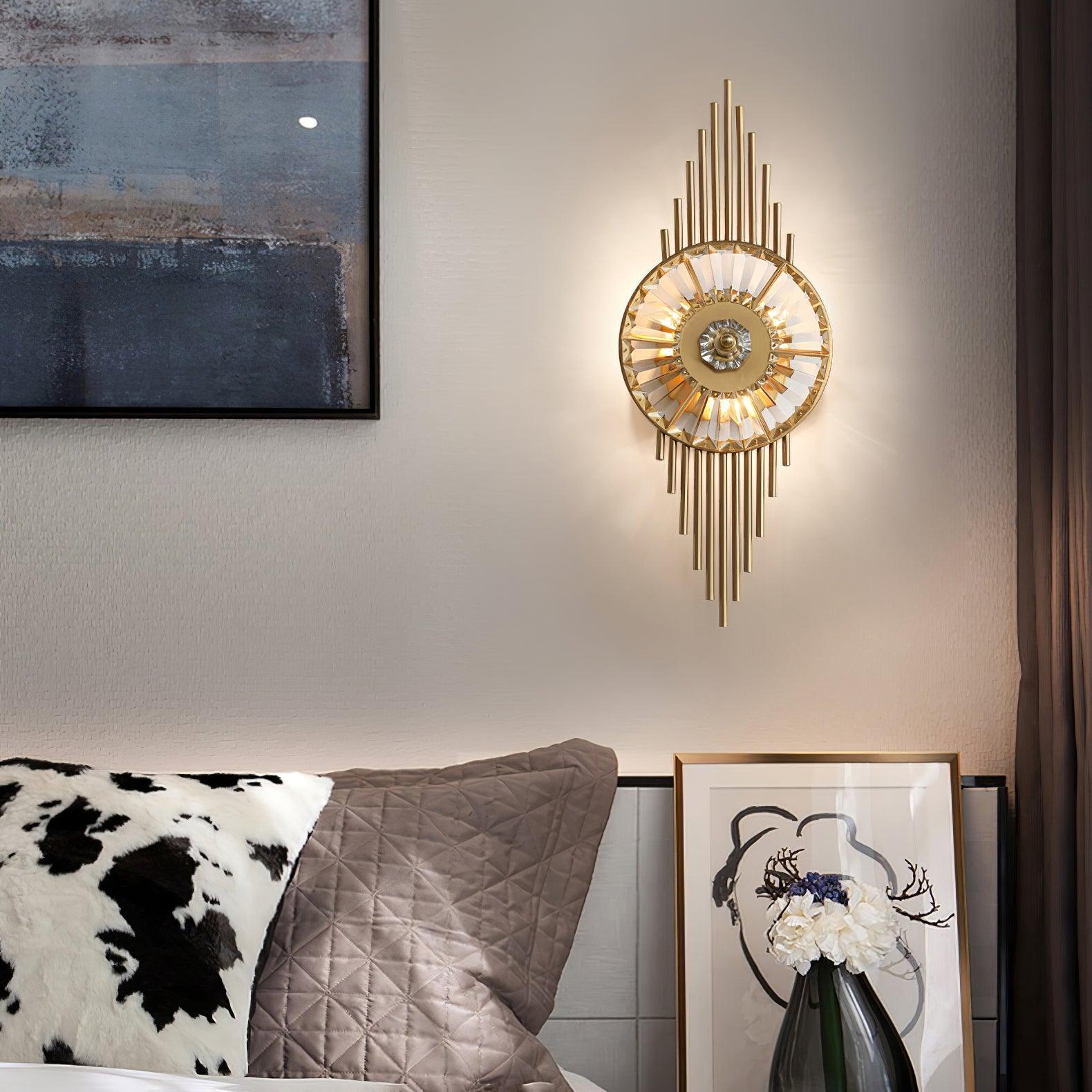 Crystal Gear Gold Wall Light - Blowlighting