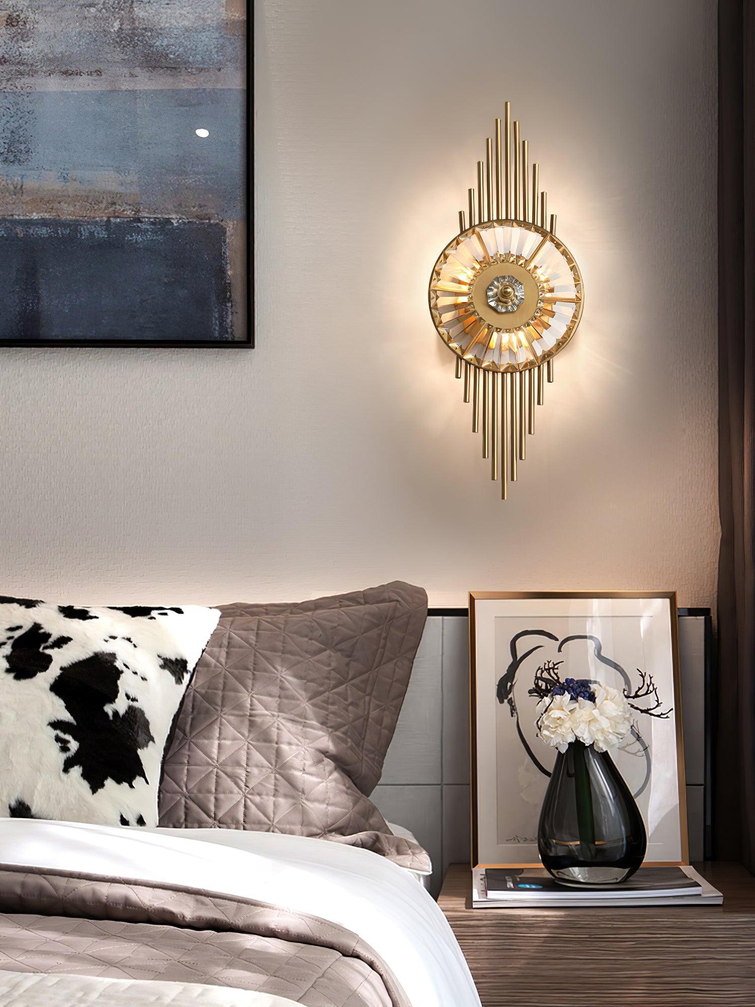 Crystal Gear Gold Wall Light - Blowlighting