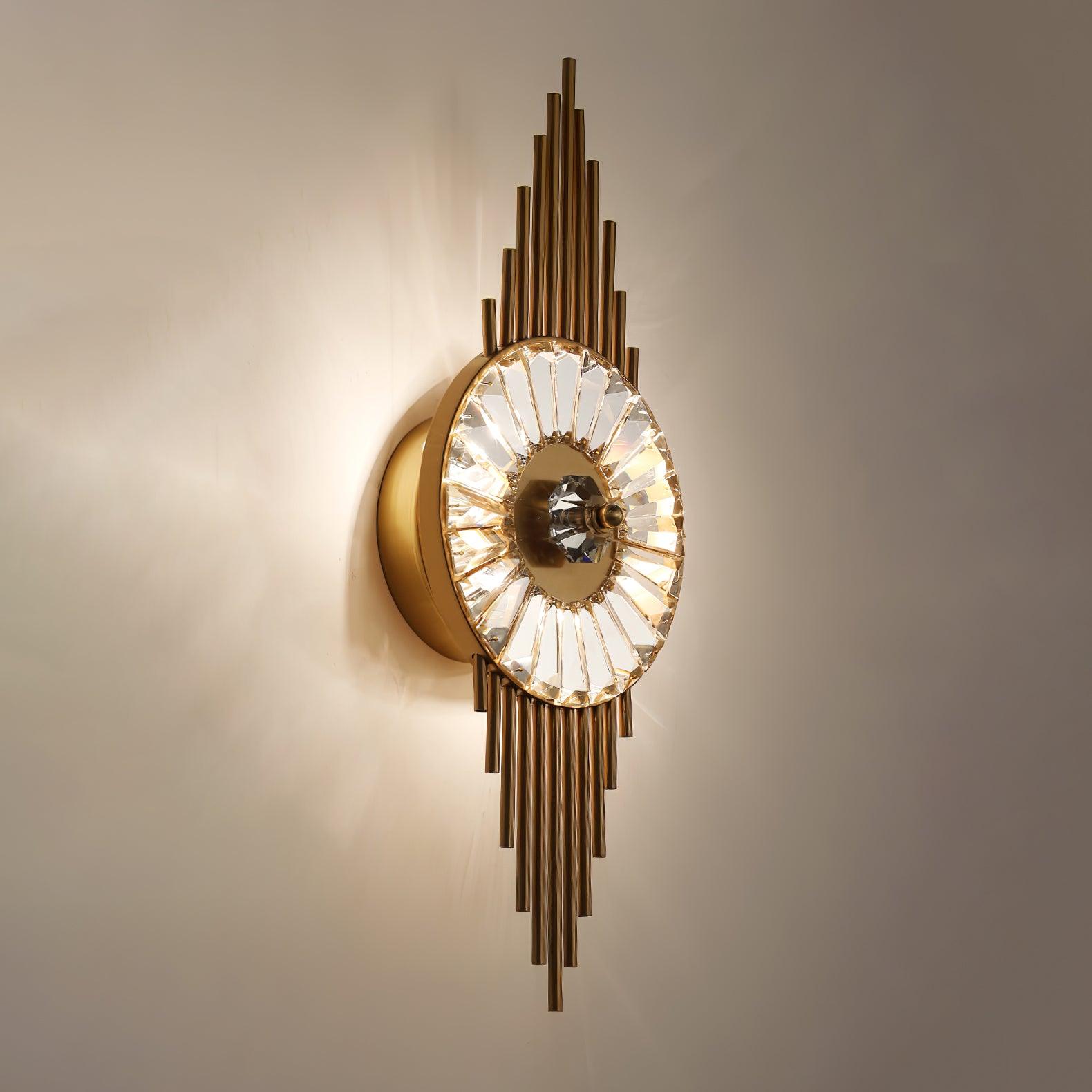 Crystal Gear Gold Wall Light - Blowlighting
