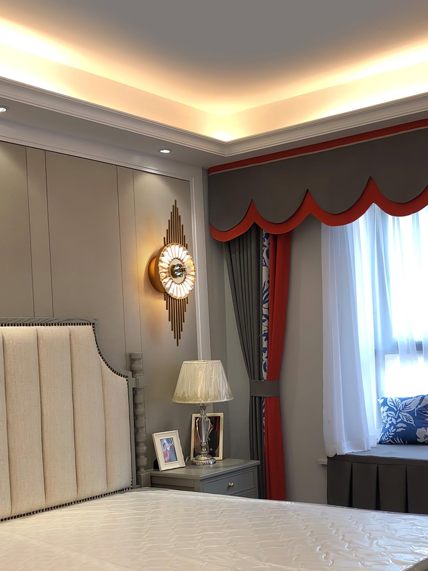 Crystal Gear Gold Wall Light - Blowlighting