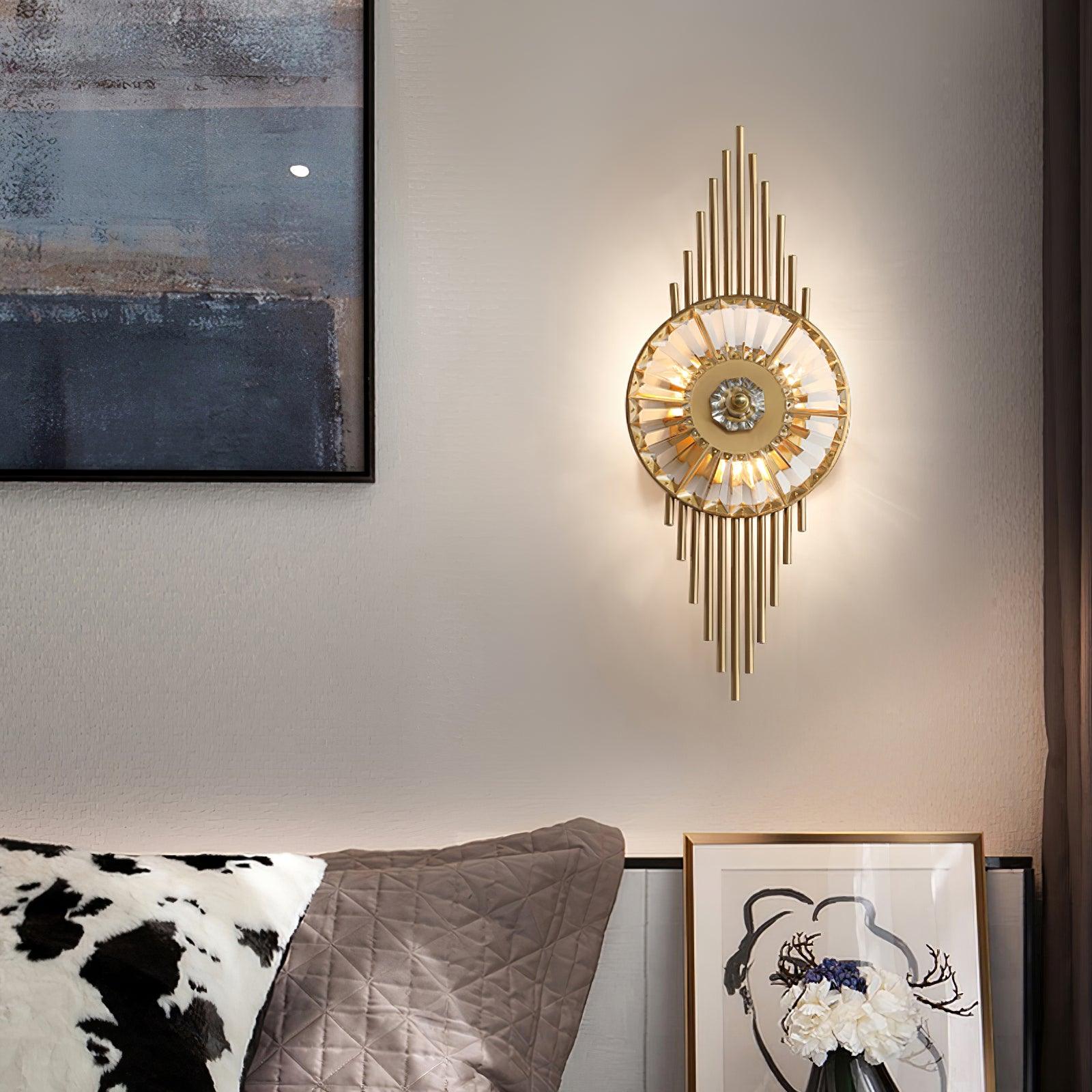 Crystal Gear Gold Wall Light - Blowlighting