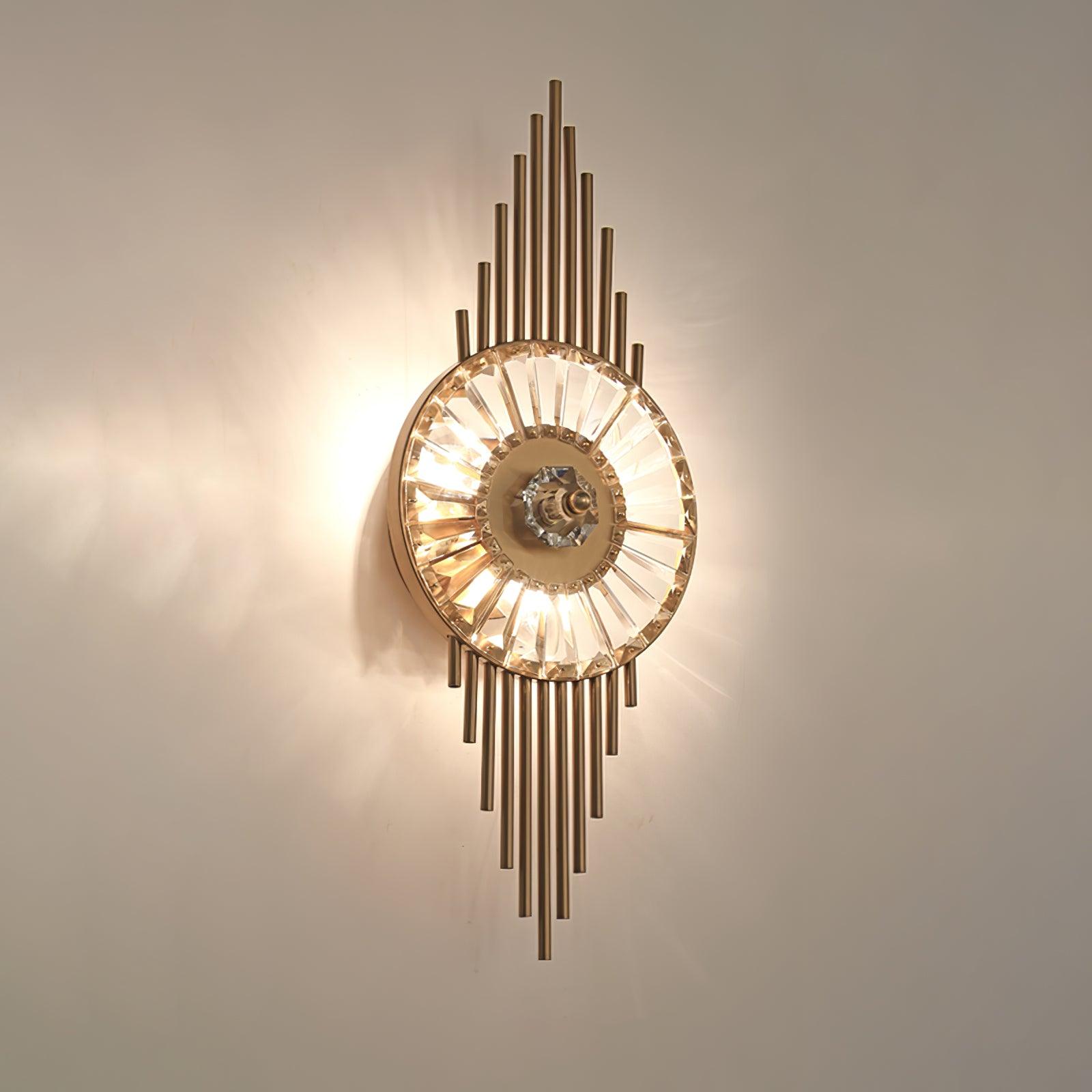 Crystal Gear Gold Wall Light - Blowlighting
