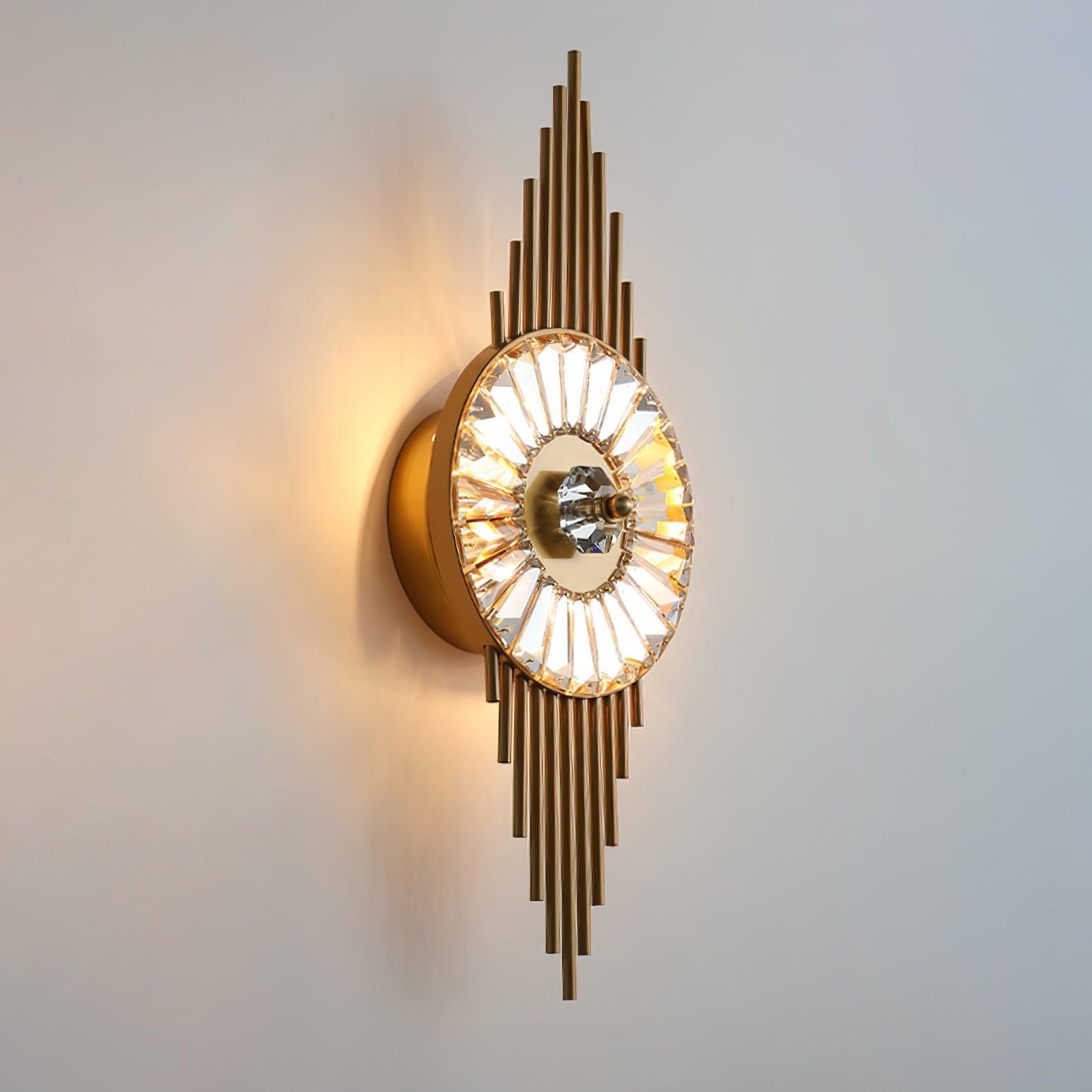 Crystal Gear Gold Wall Light - Blowlighting