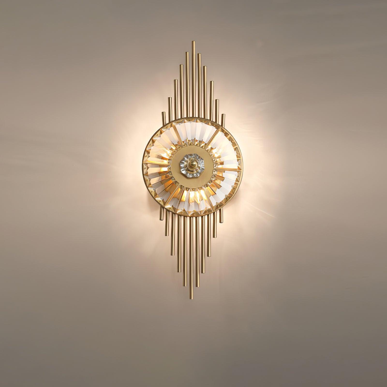 Crystal Gear Gold Wall Light - Blowlighting