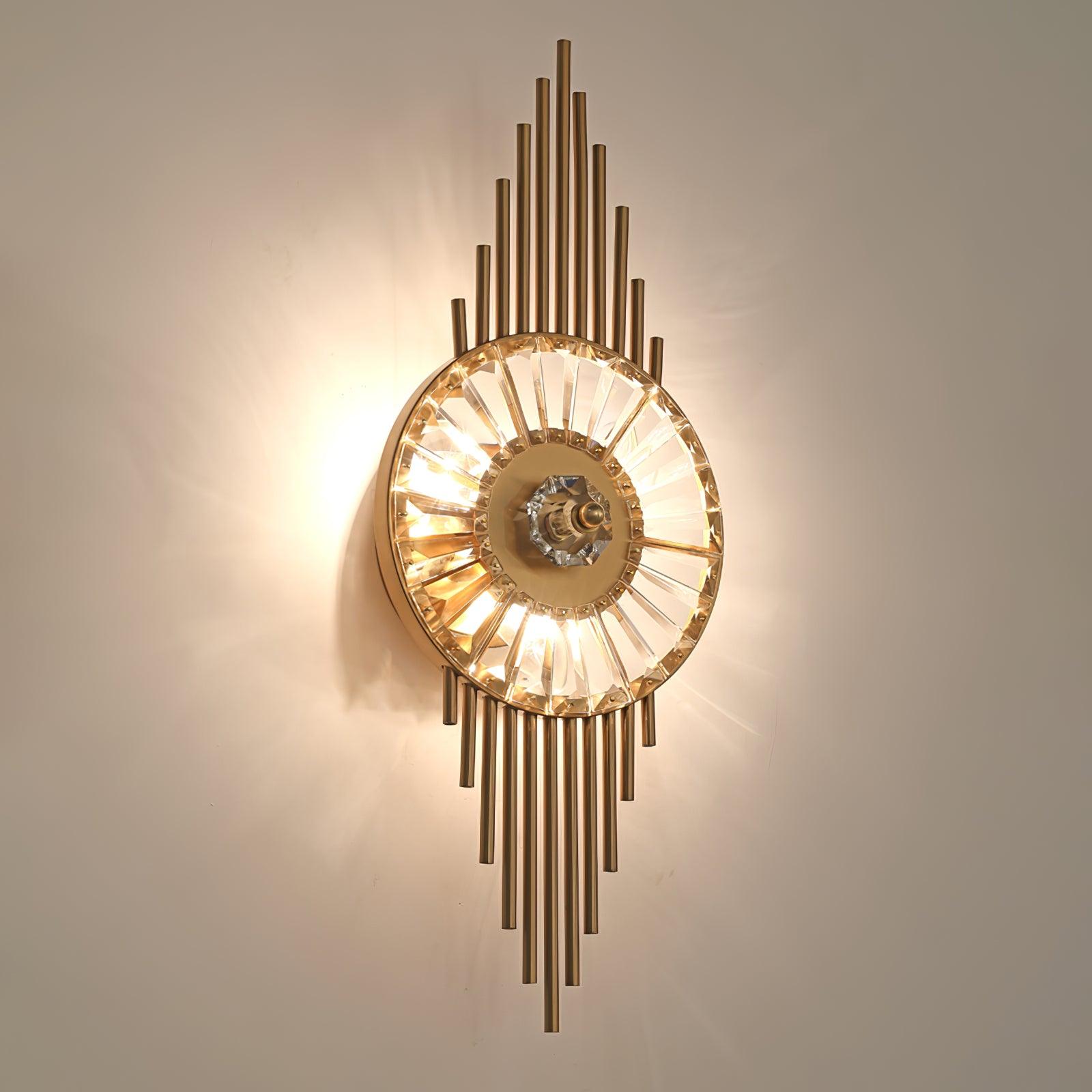 Crystal Gear Gold Wall Light - Blowlighting