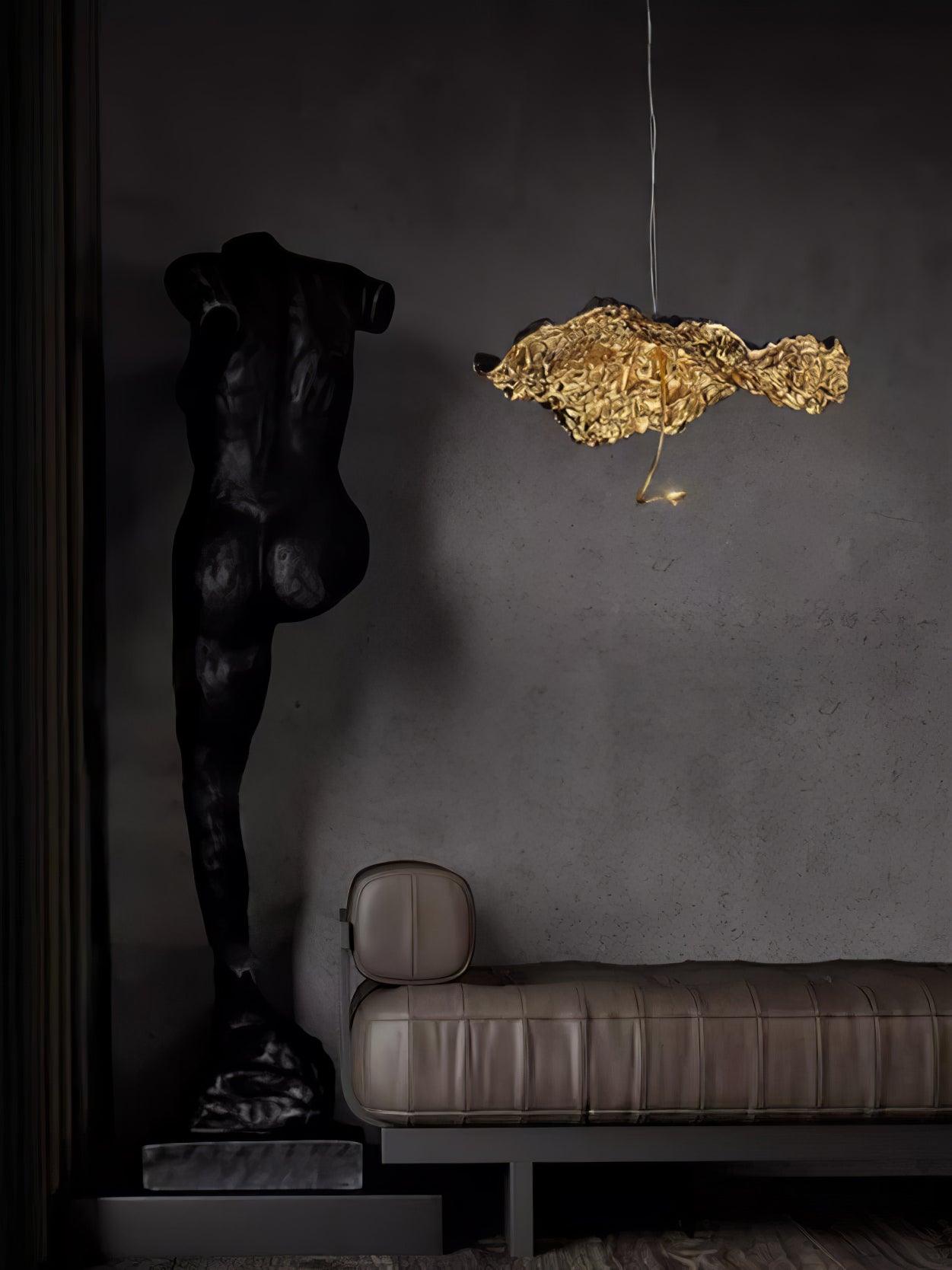 Aureate Cloud Brass Cluster Chandelier - Blowlighting