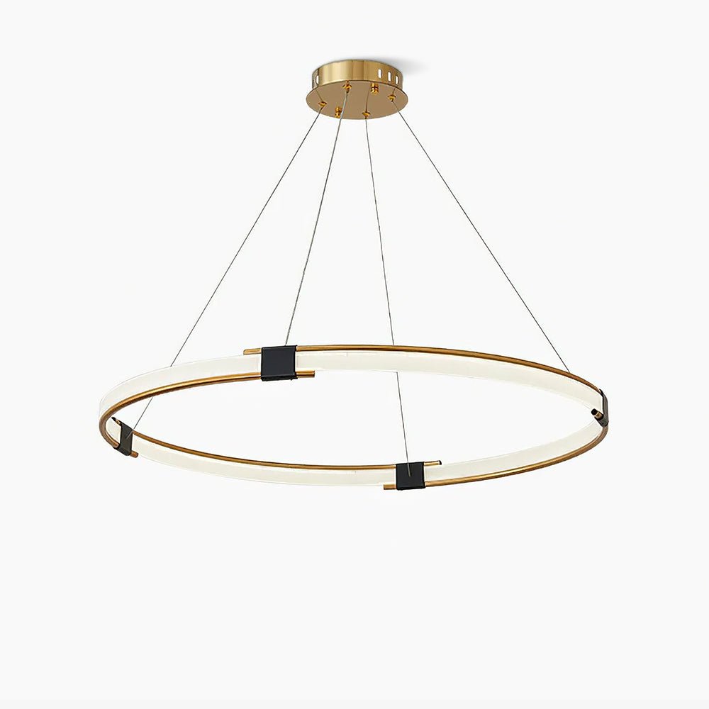 Gold Ring Chandelier - Blowlighting