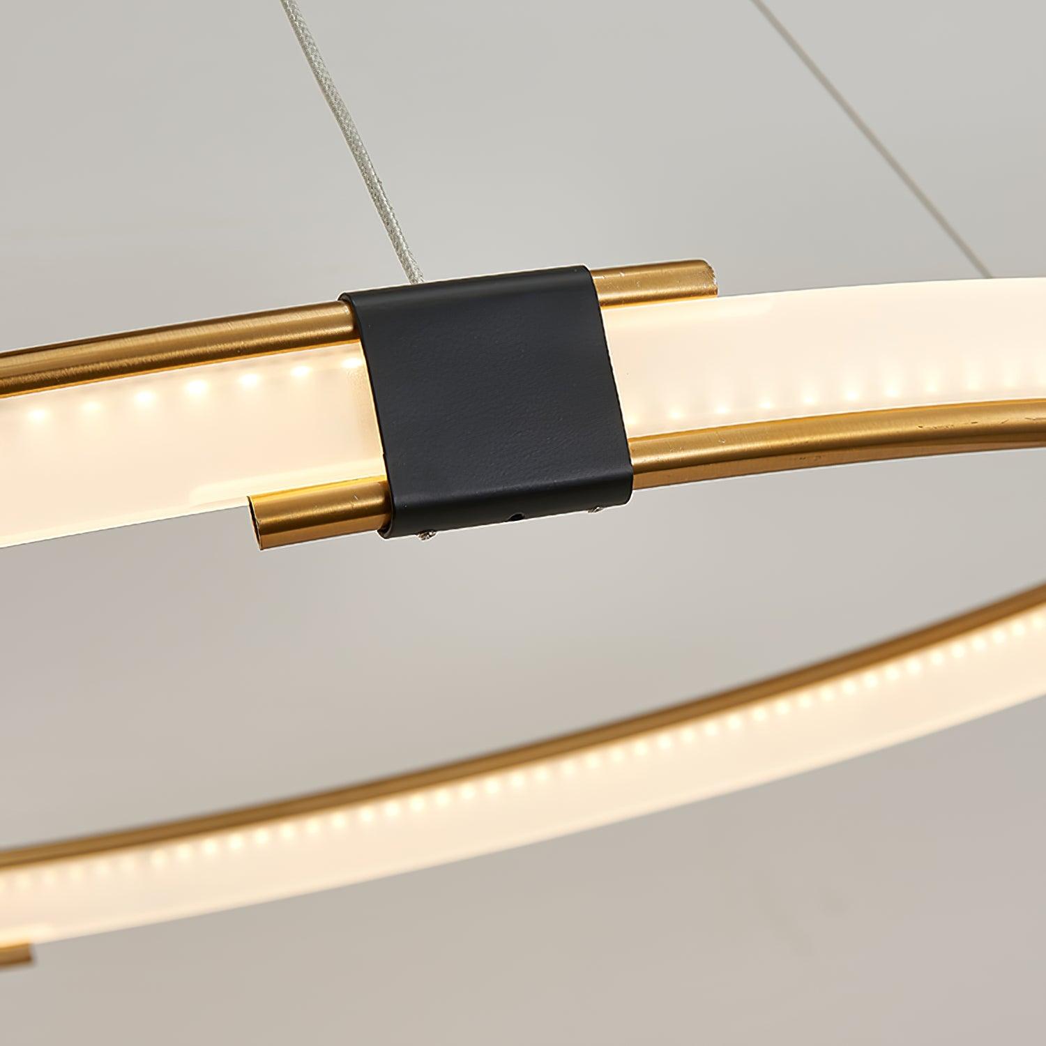 Gold Ring Chandelier - Blowlighting