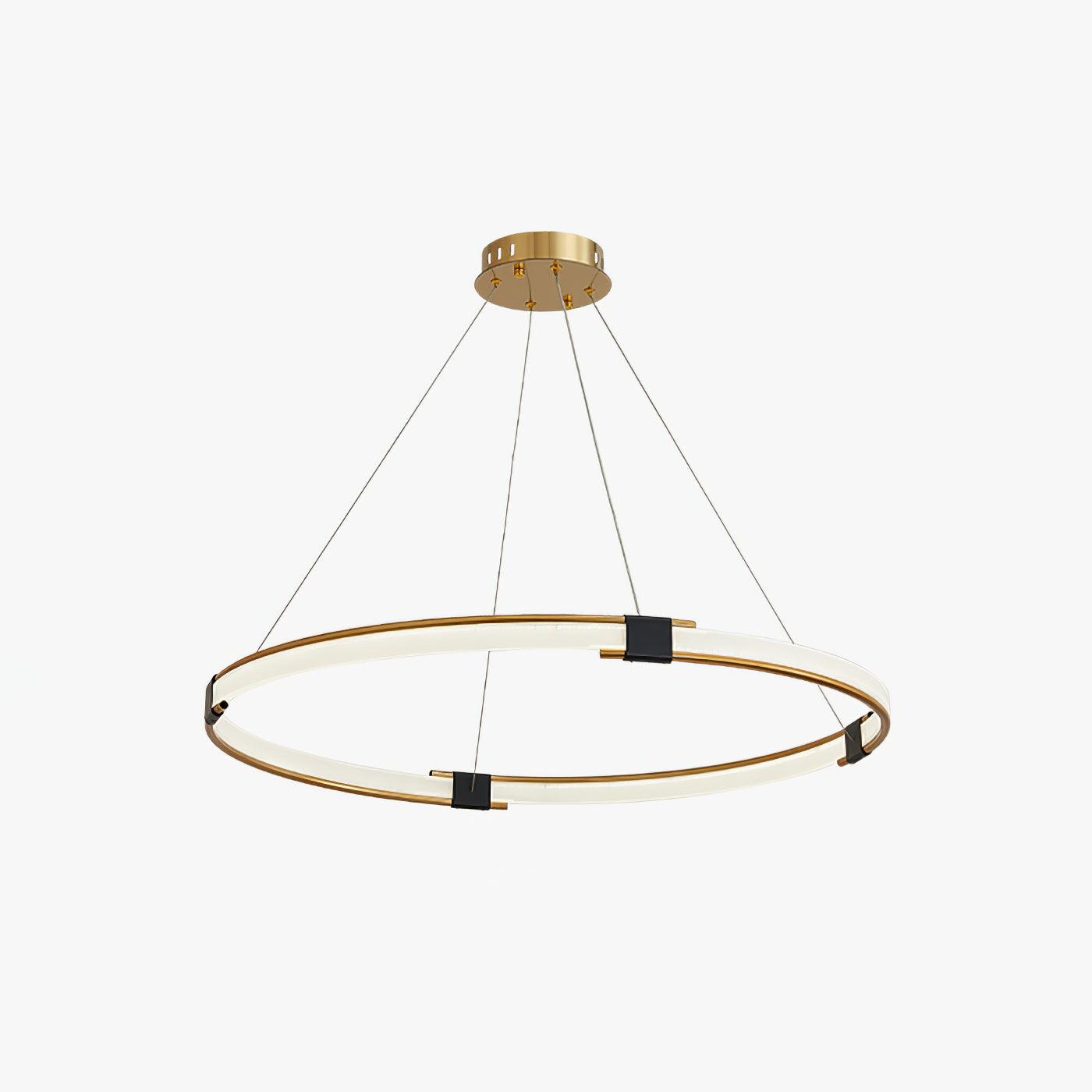 Gold Ring Chandelier - Blowlighting