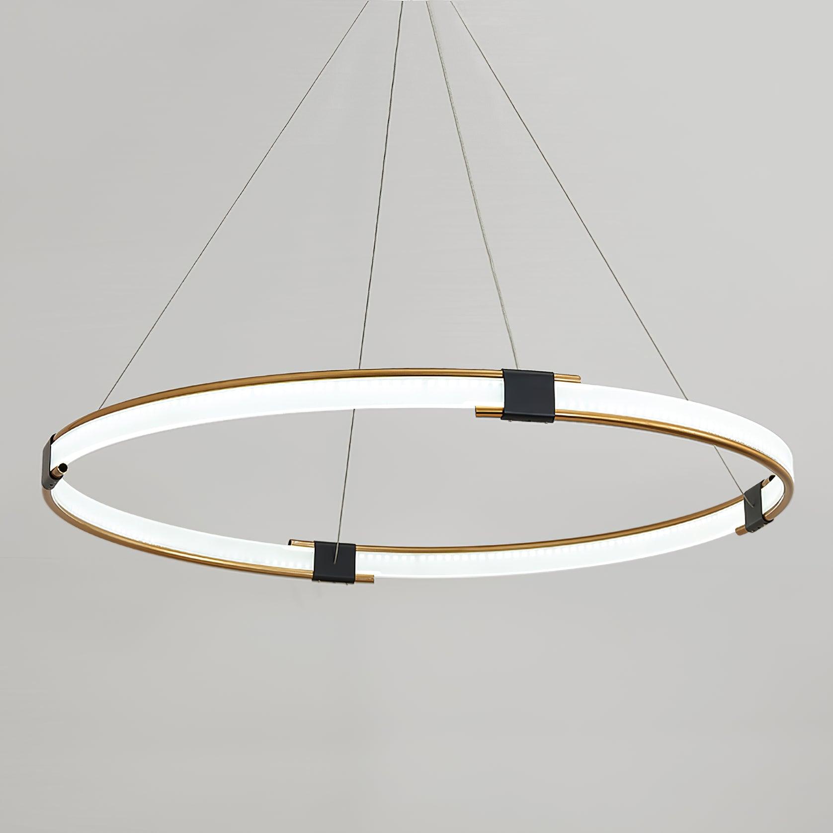 Gold Ring Chandelier - Blowlighting