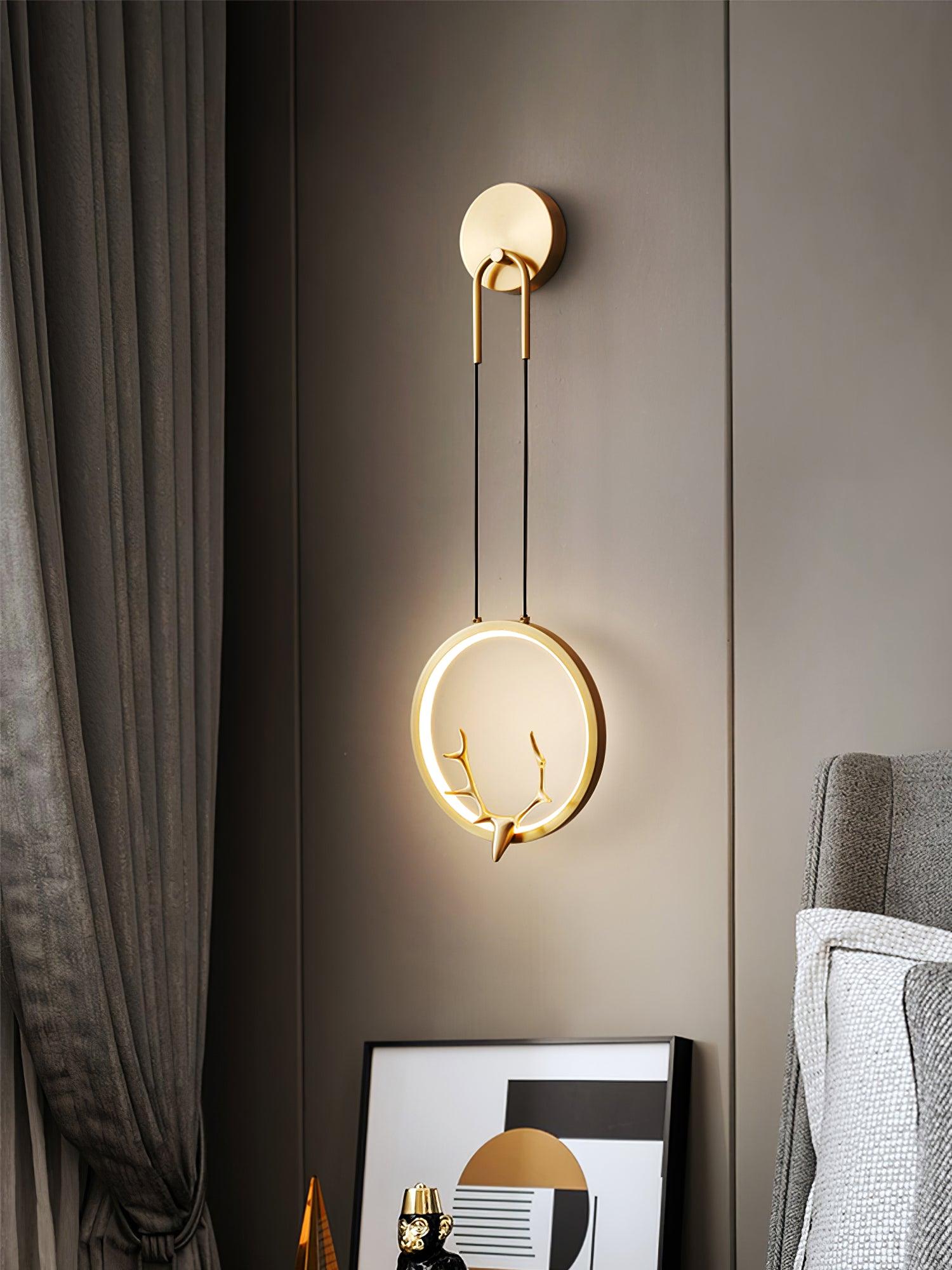 Golden Antler Wall Light - Blowlighting
