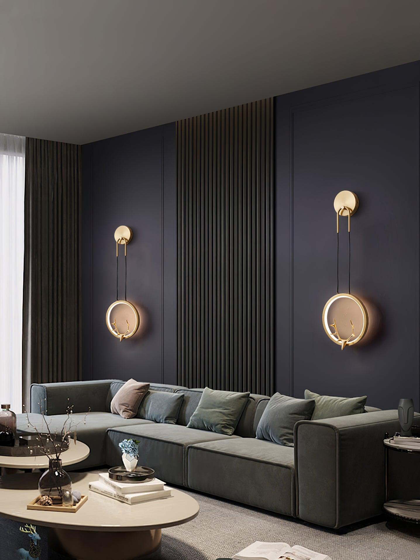 Golden Antler Wall Light - Blowlighting
