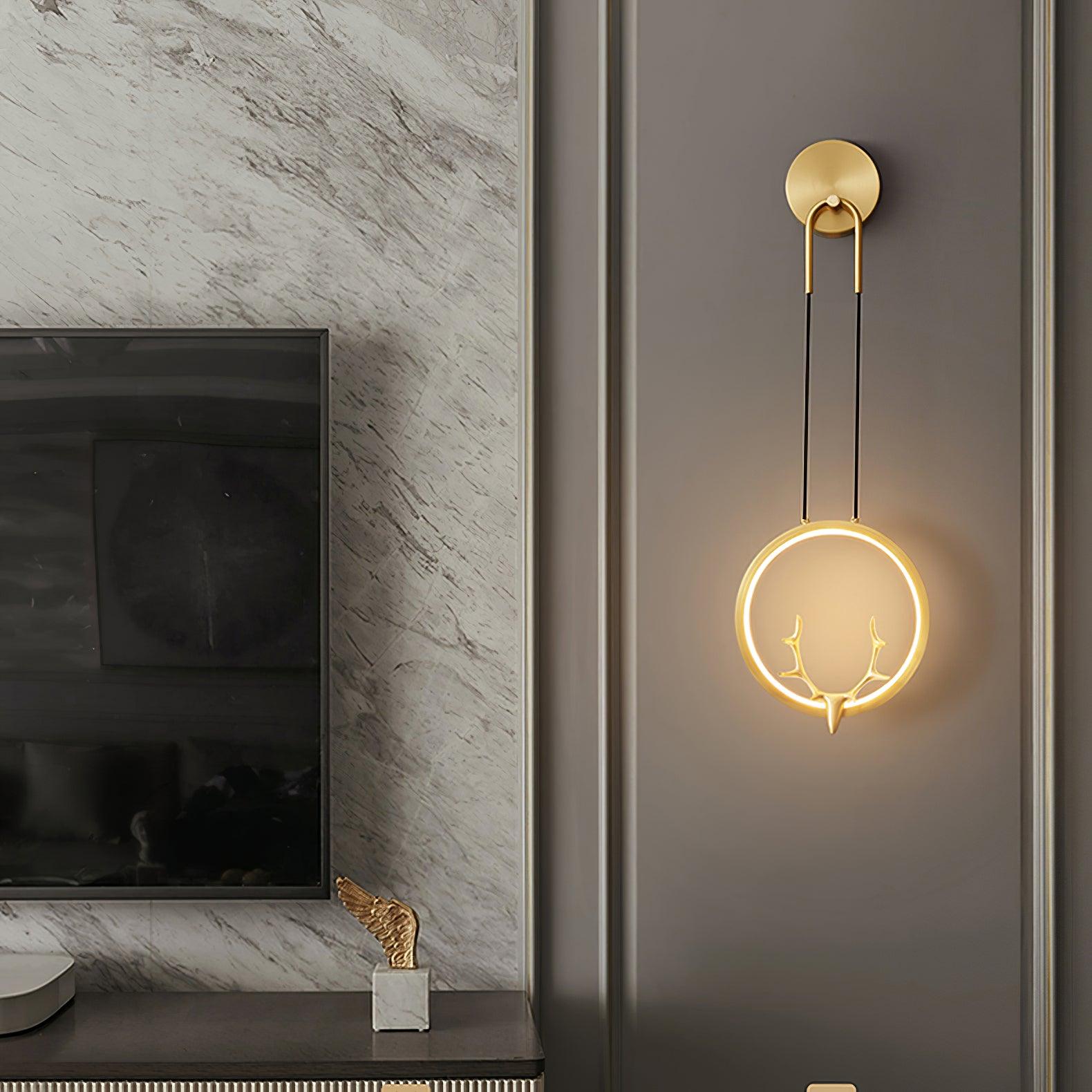 Golden Antler Wall Light - Blowlighting