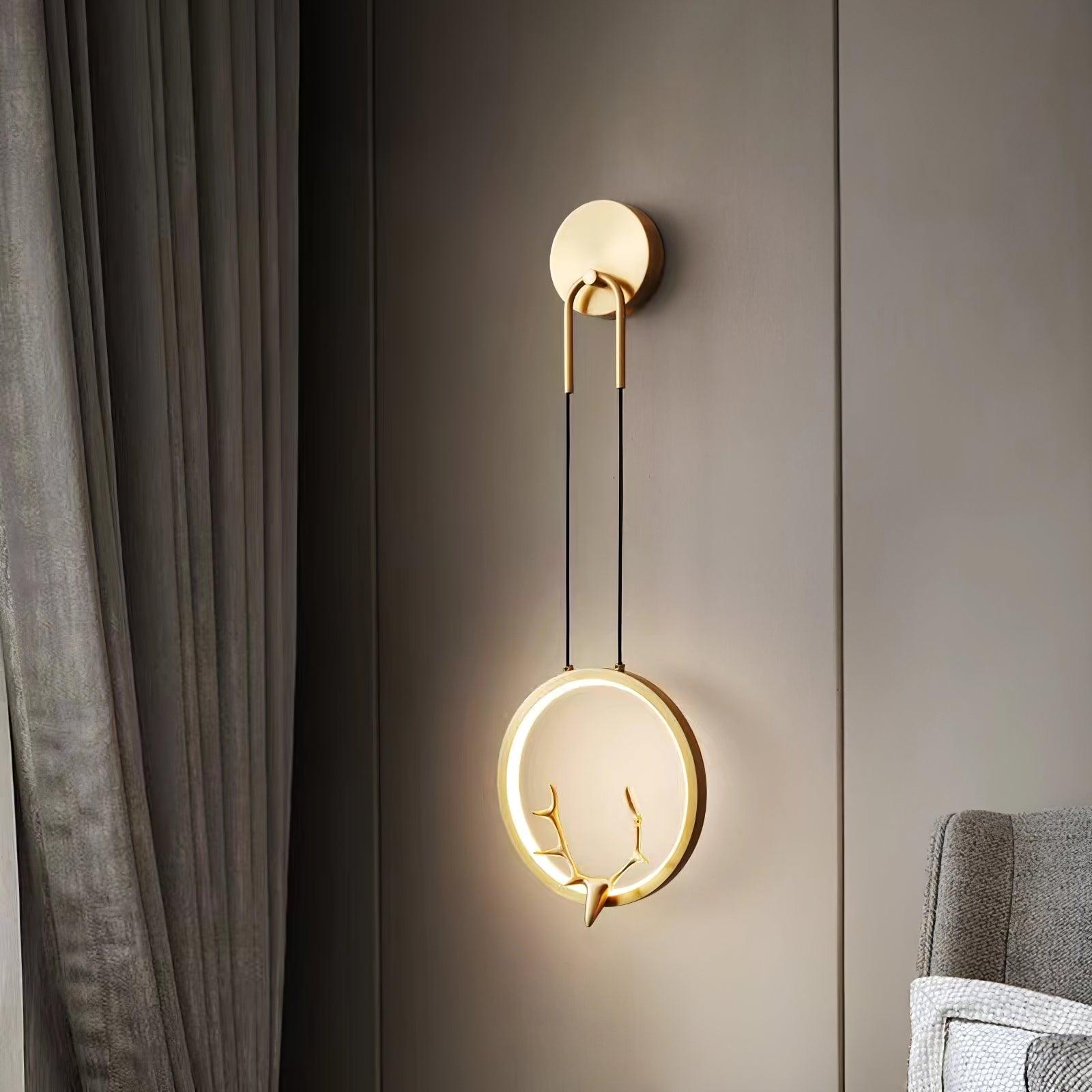 Golden Antler Wall Light - Blowlighting