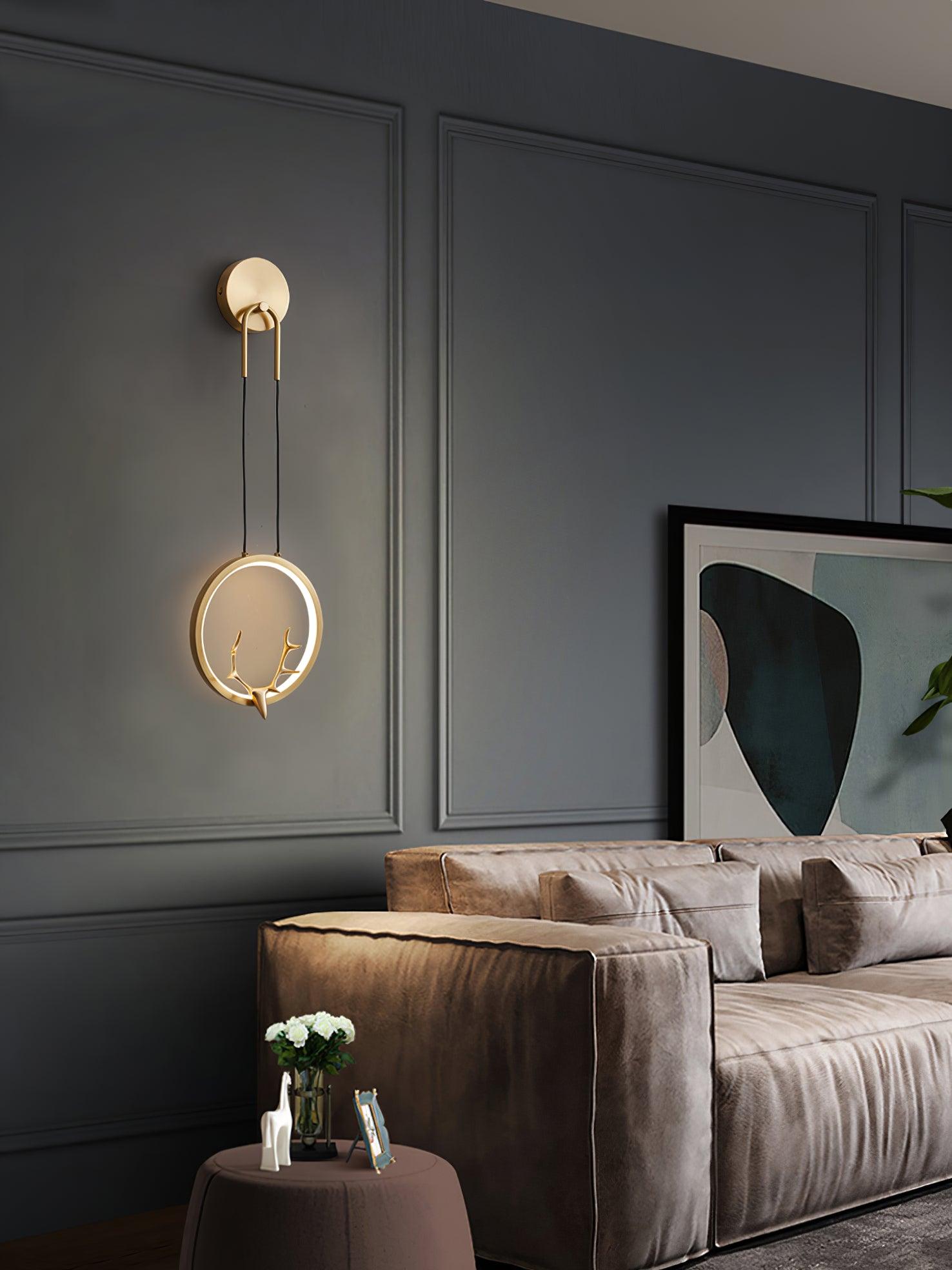 Golden Antler Wall Light - Blowlighting