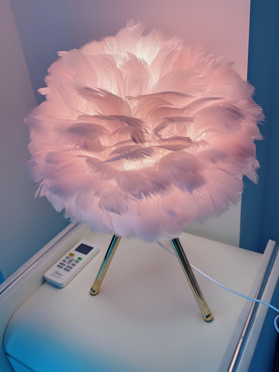 Goose Feather Table Lamp - Blowlighting