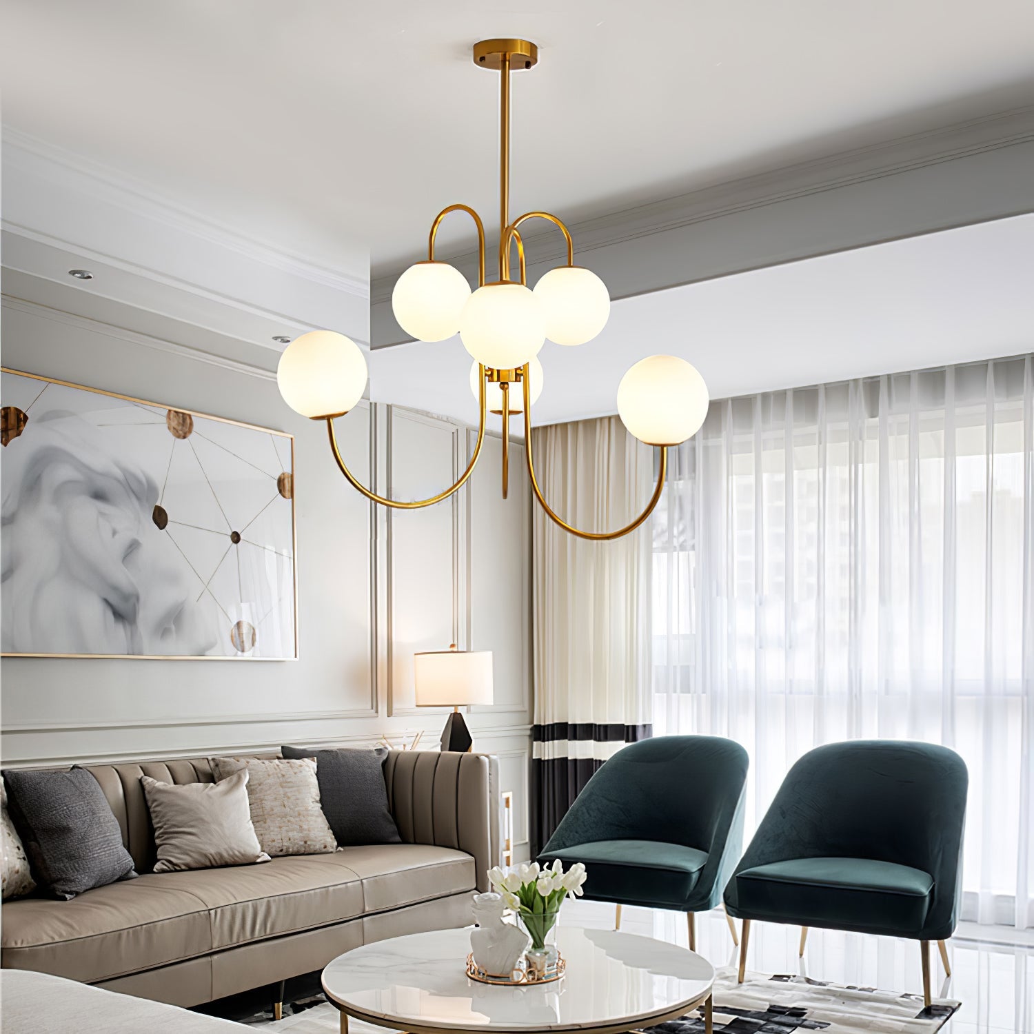 Gooseneck Chandelier - Blowlighting