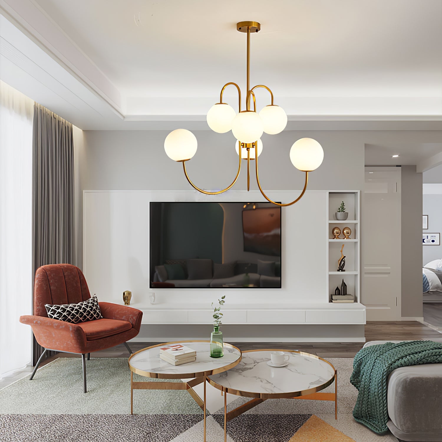 Gooseneck Chandelier - Blowlighting