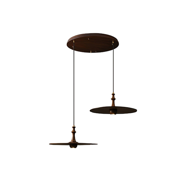 Syrinyra Sculptural Wood Disc Pendant Light - Blowlighting