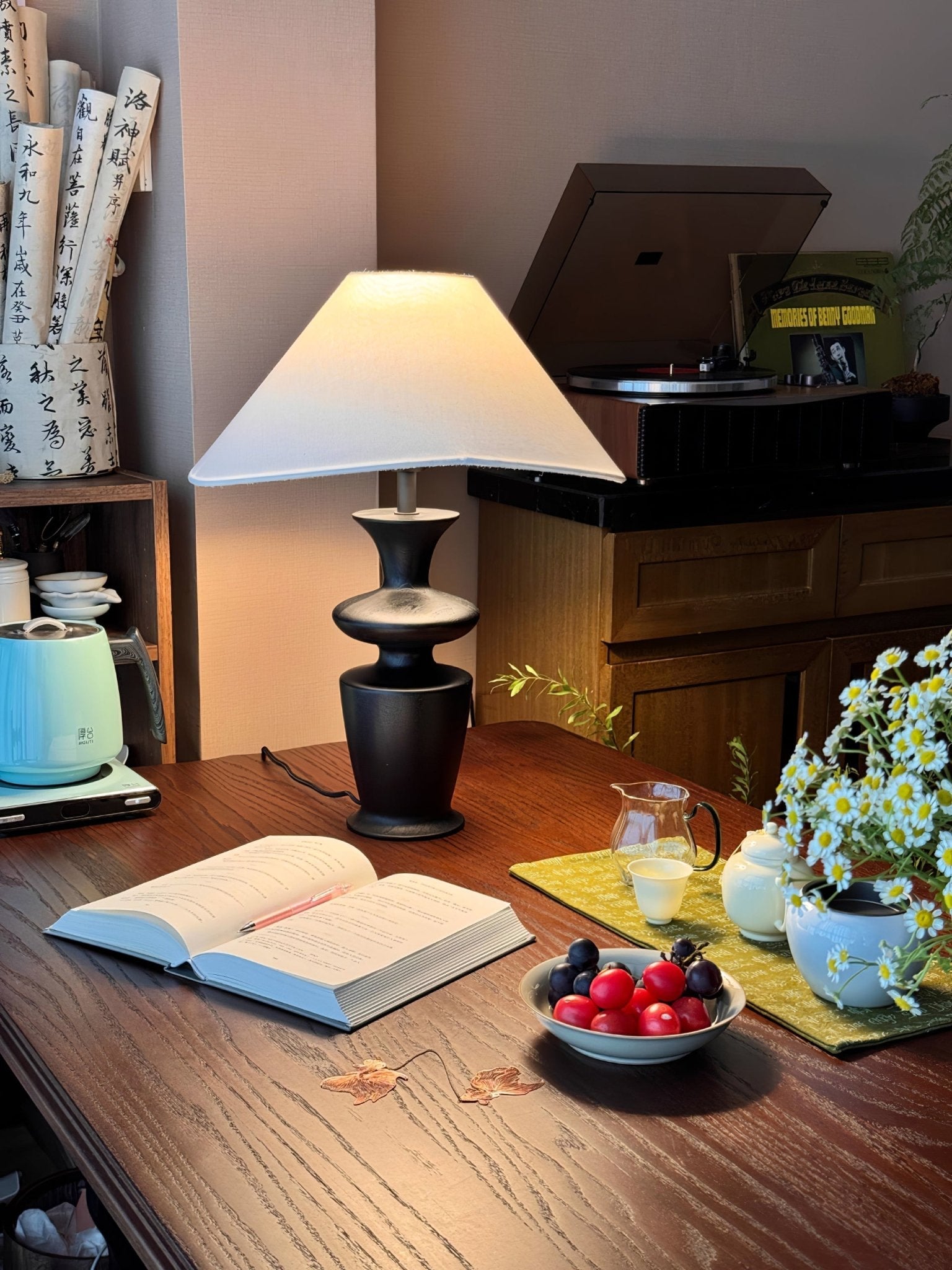 Grace Wood Table Lamp - Blowlighting