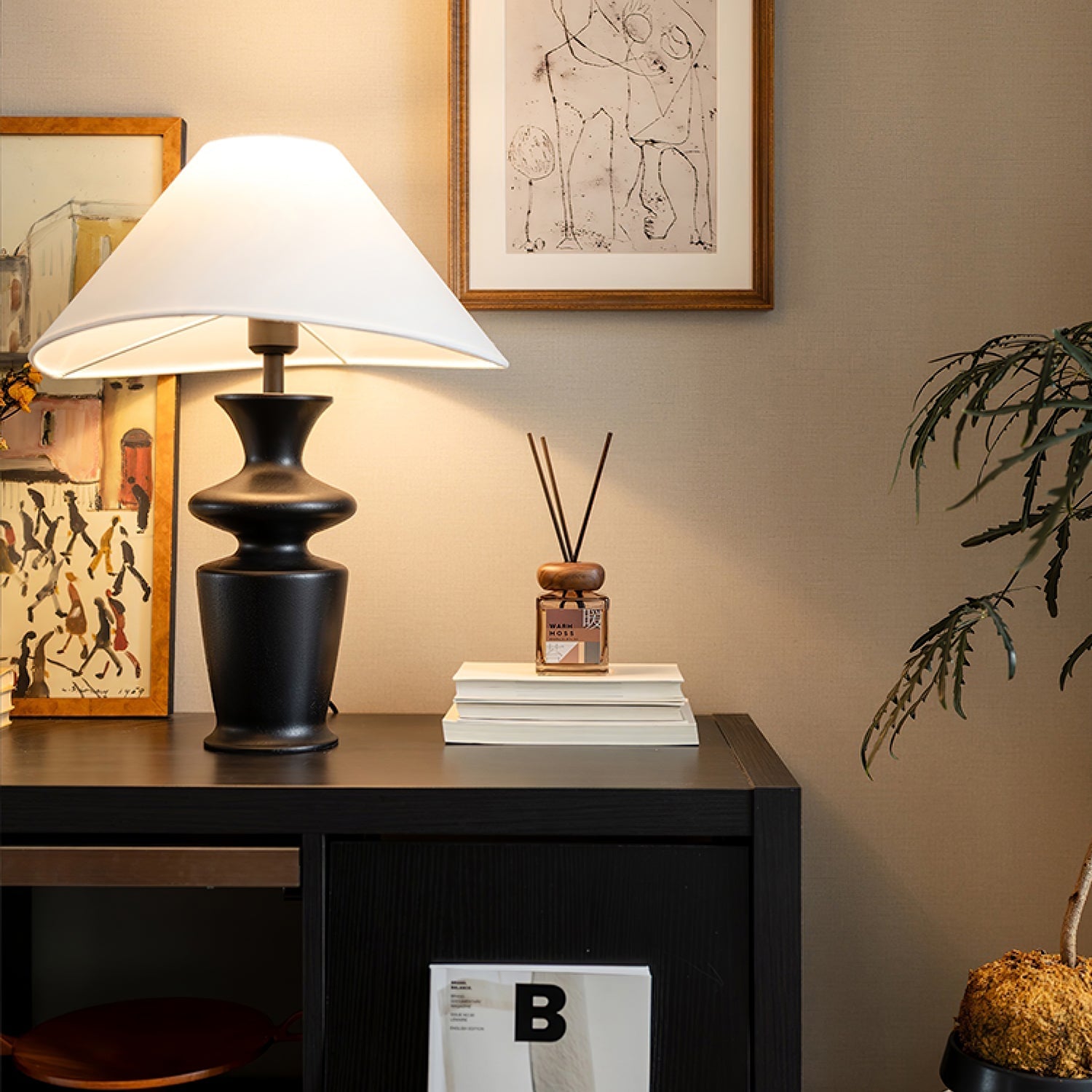 Grace Wood Table Lamp - Blowlighting