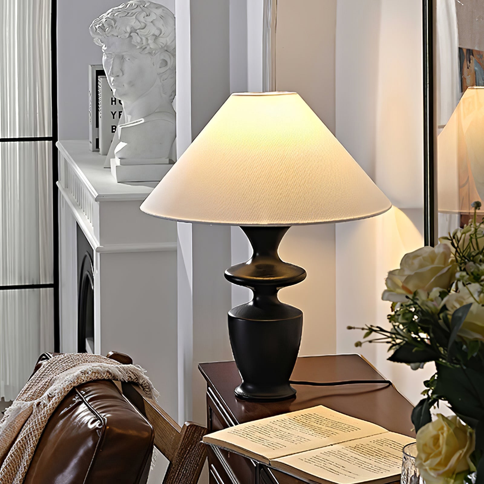 Grace Wood Table Lamp - Blowlighting