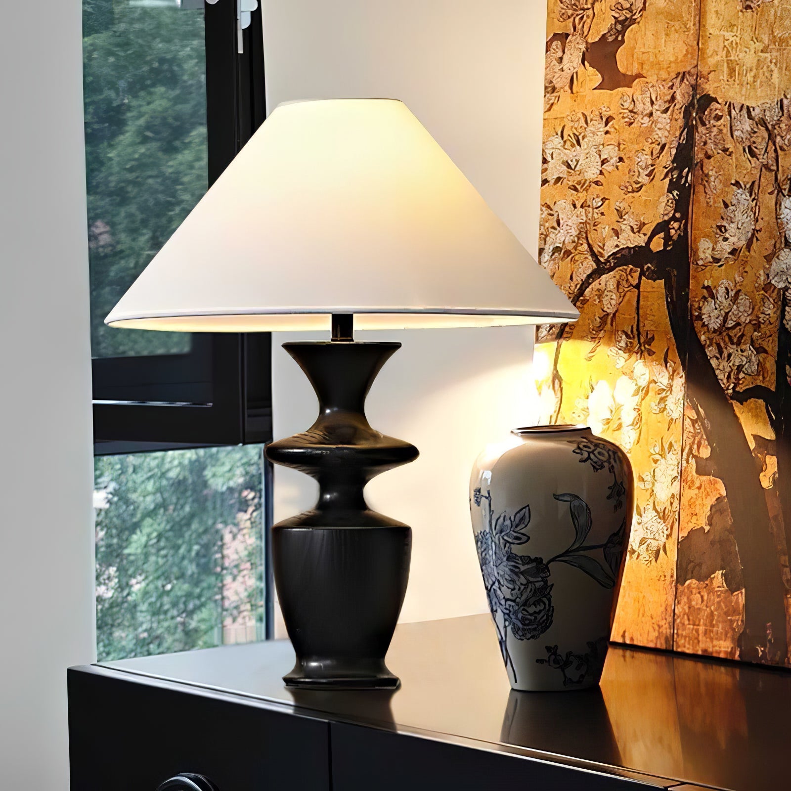 Grace Wood Table Lamp - Blowlighting