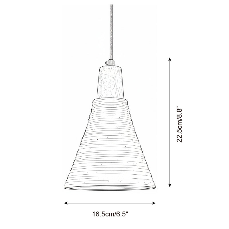 Grainline Minimalist Cement Pendant Light