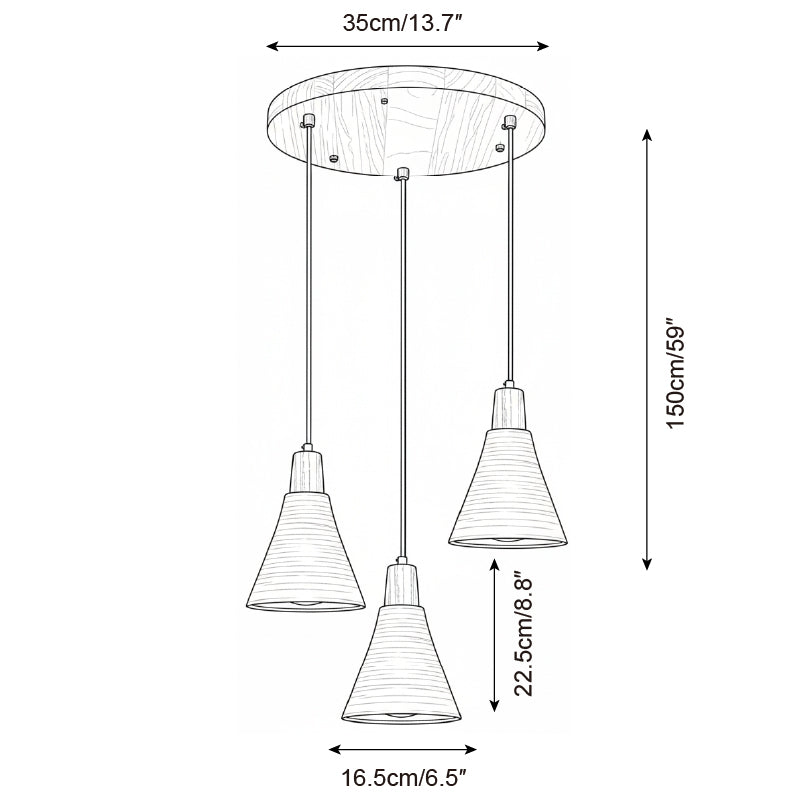 Grainline Minimalist Cement Pendant Light