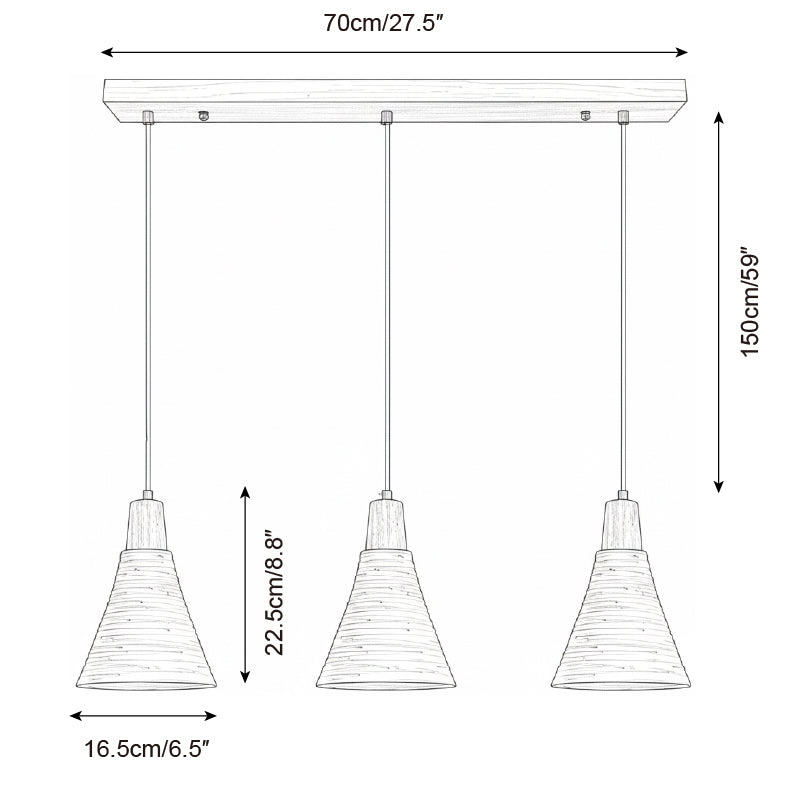 Grainline Minimalist Cement Pendant Light