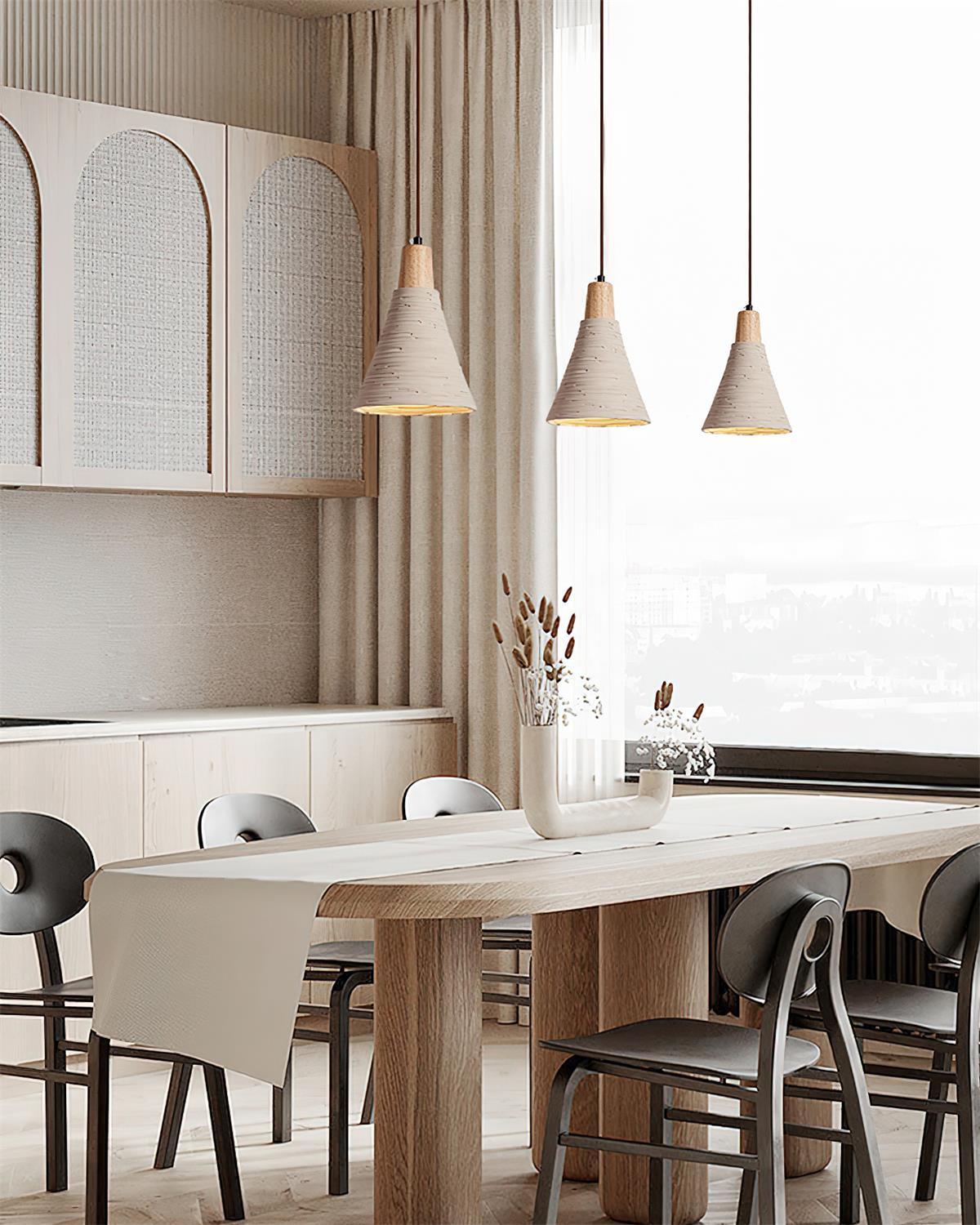 Grainline Minimalist Cement Pendant Light