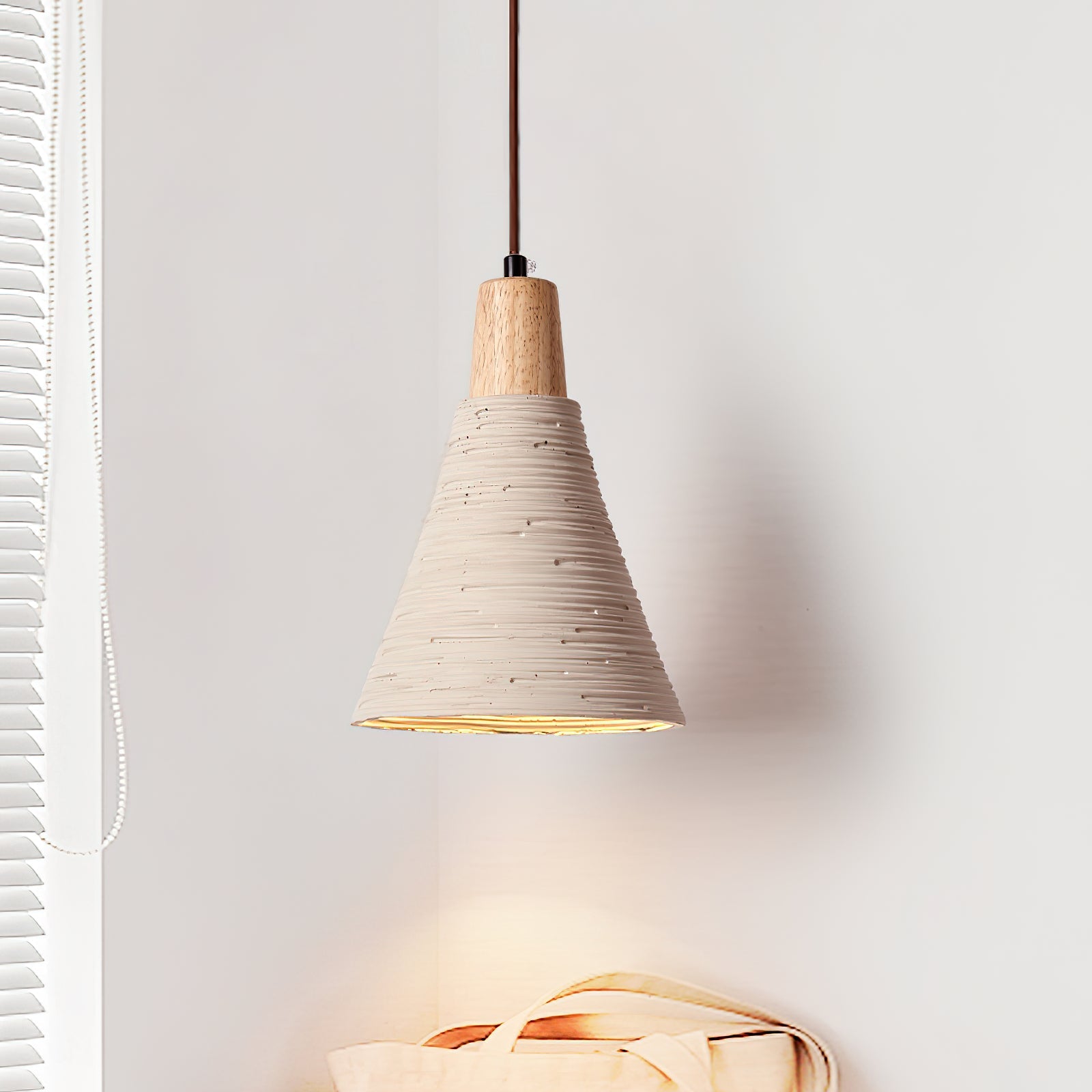 Grainline Minimalist Cement Pendant Light