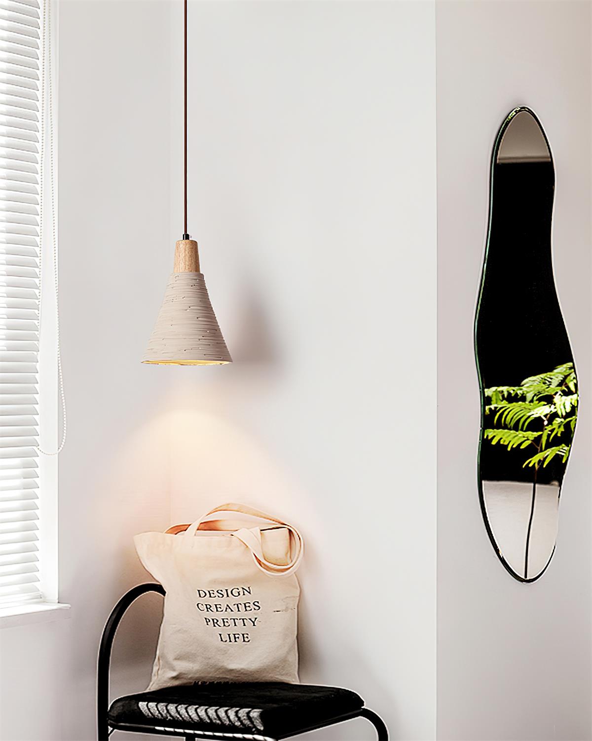 Grainline Minimalist Cement Pendant Light