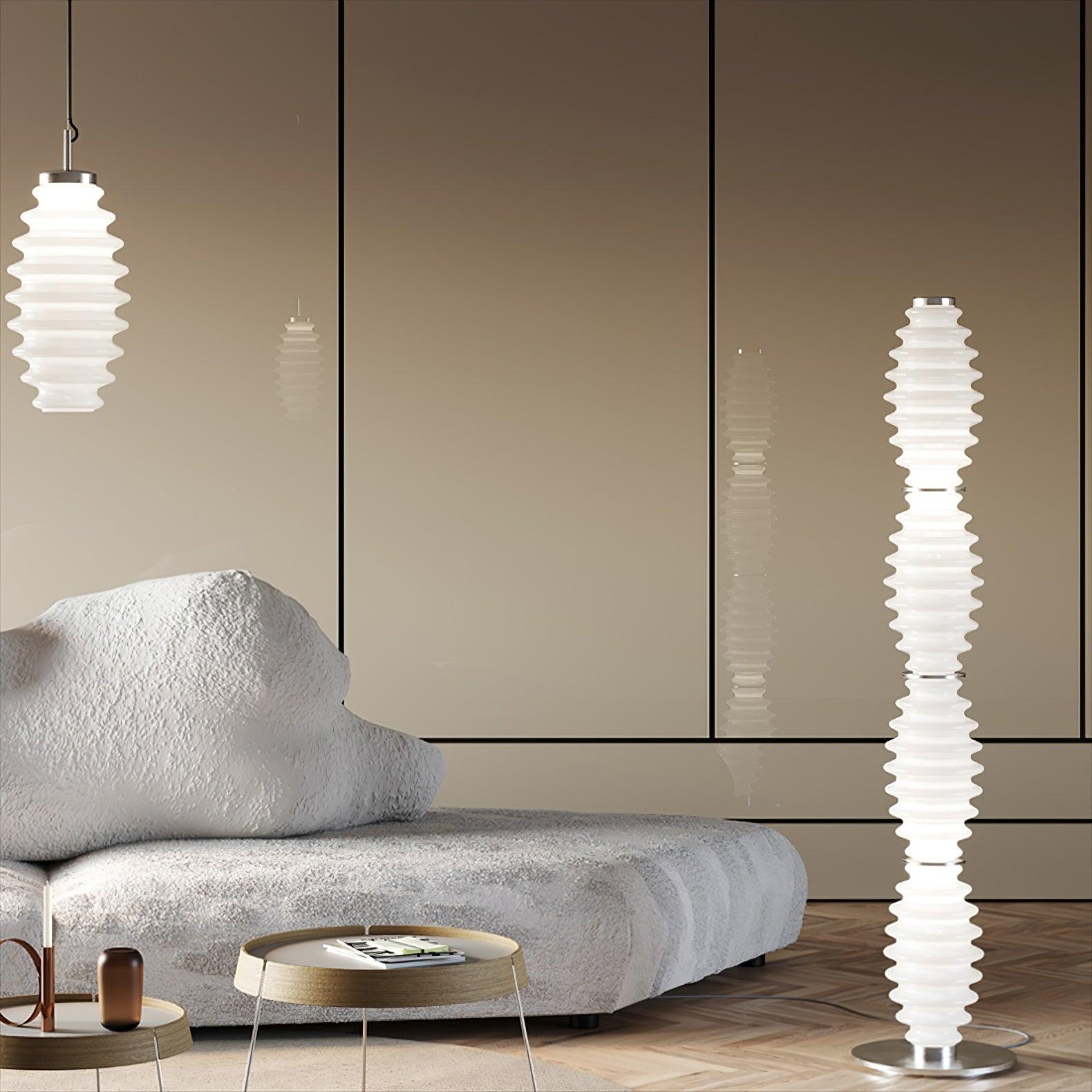 Taylor Glass Modern Floor Lamp - Blowlighting