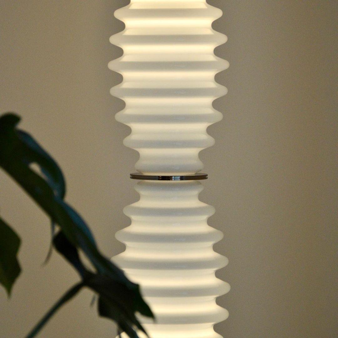 Taylor Glass Modern Floor Lamp - Blowlighting