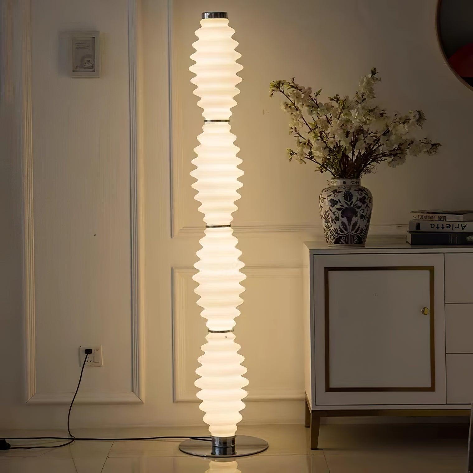 Taylor Glass Modern Floor Lamp - Blowlighting