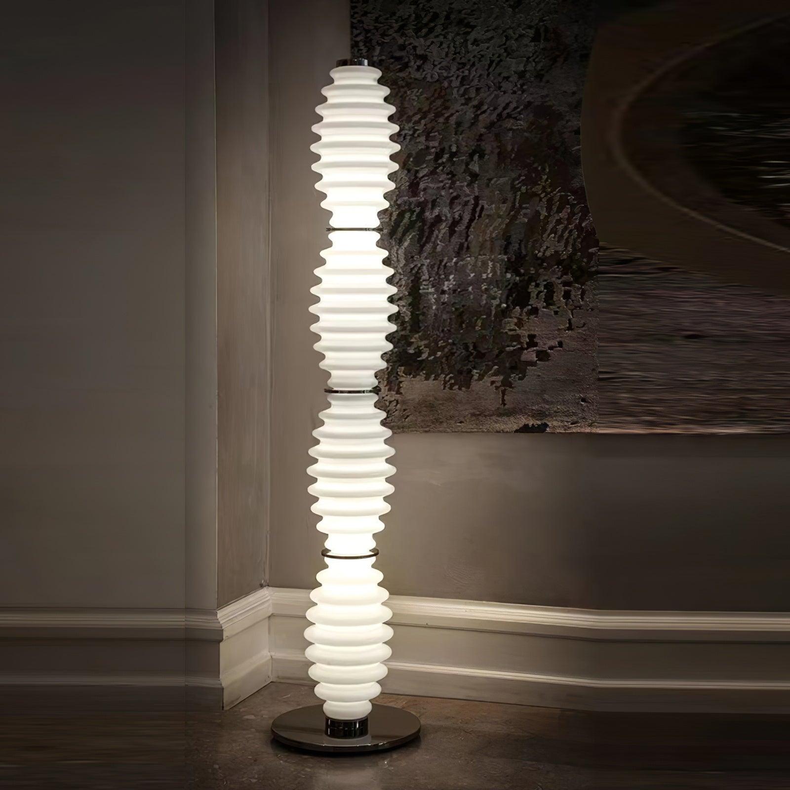 Taylor Glass Modern Floor Lamp - Blowlighting