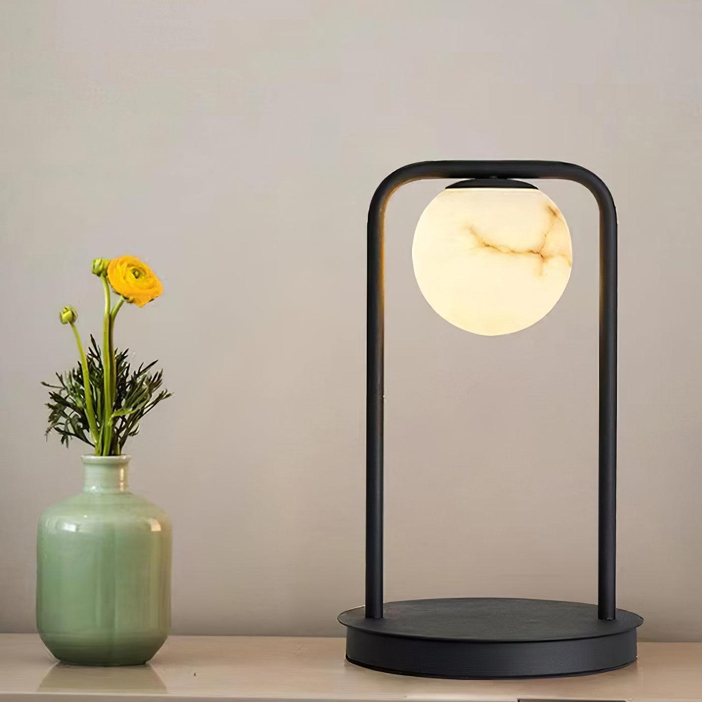 Ulrinus Arch Alabaster Table Lamp - Blowlighting