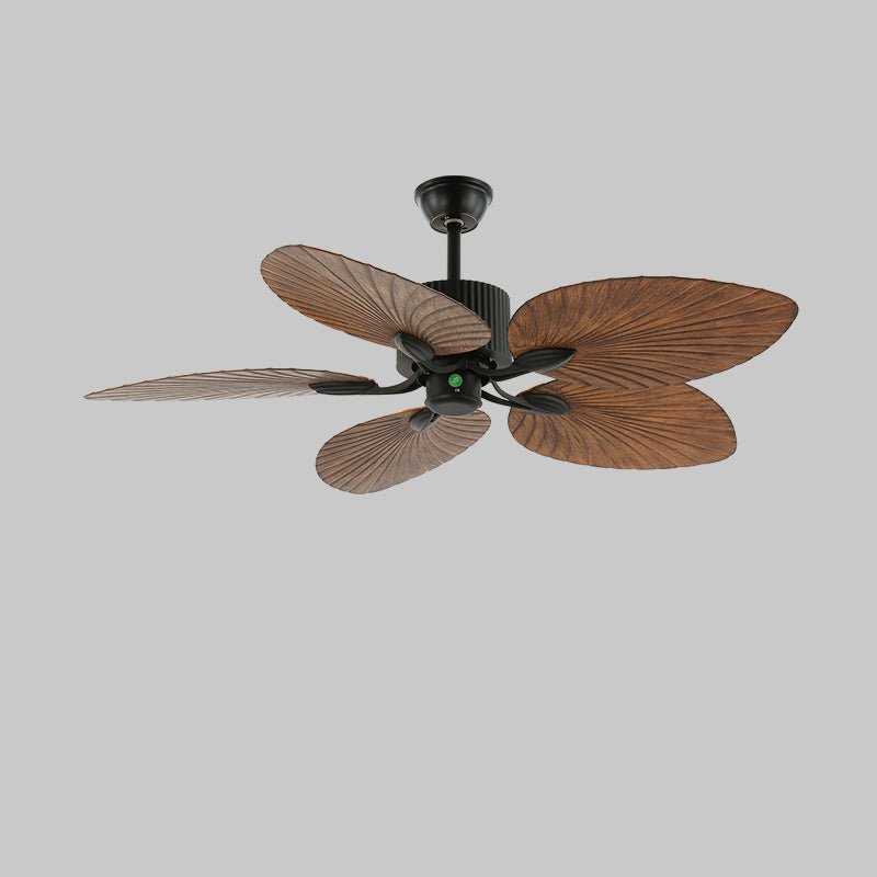 Alora Tropical Wood Ceiling Fan Light - Blowlighting