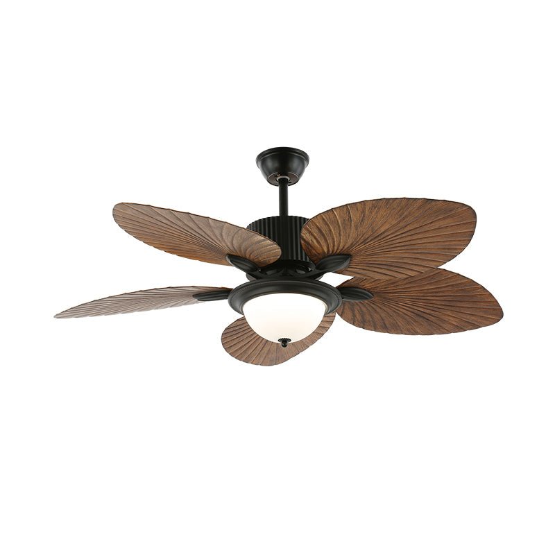 Alora Tropical Wood Ceiling Fan Light - Blowlighting