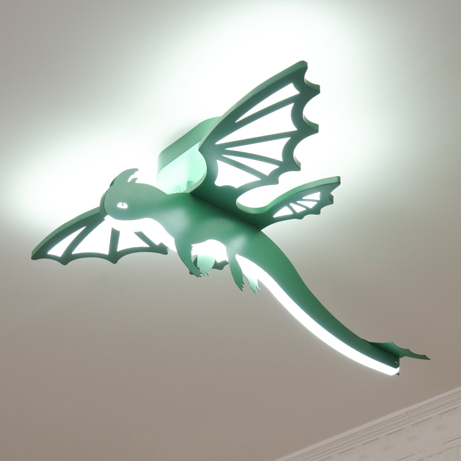 Green Dinosaur Ceiling Light - Blowlighting