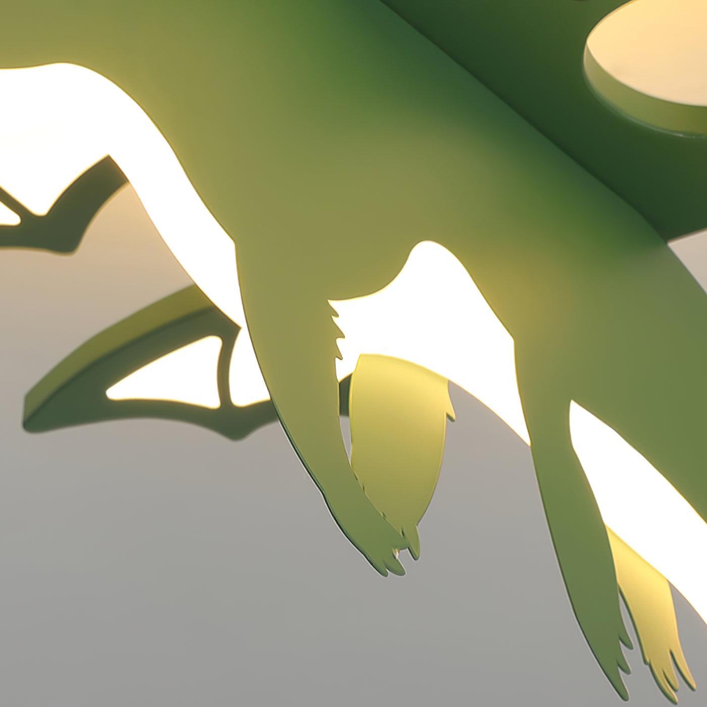 Green Dinosaur Ceiling Light - Blowlighting