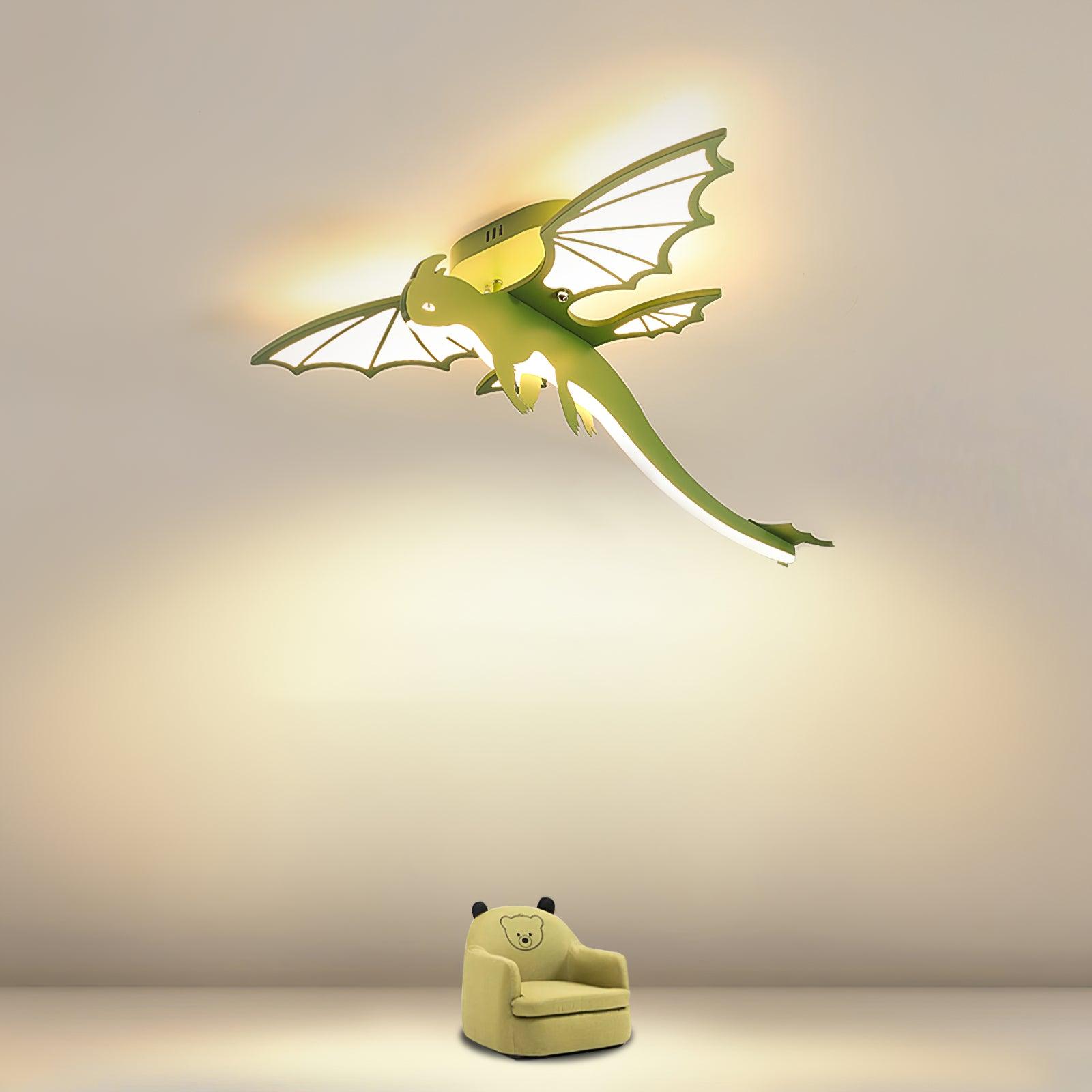 Green Dinosaur Ceiling Light - Blowlighting