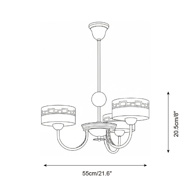 Grevola Vintage Wood Chandelier